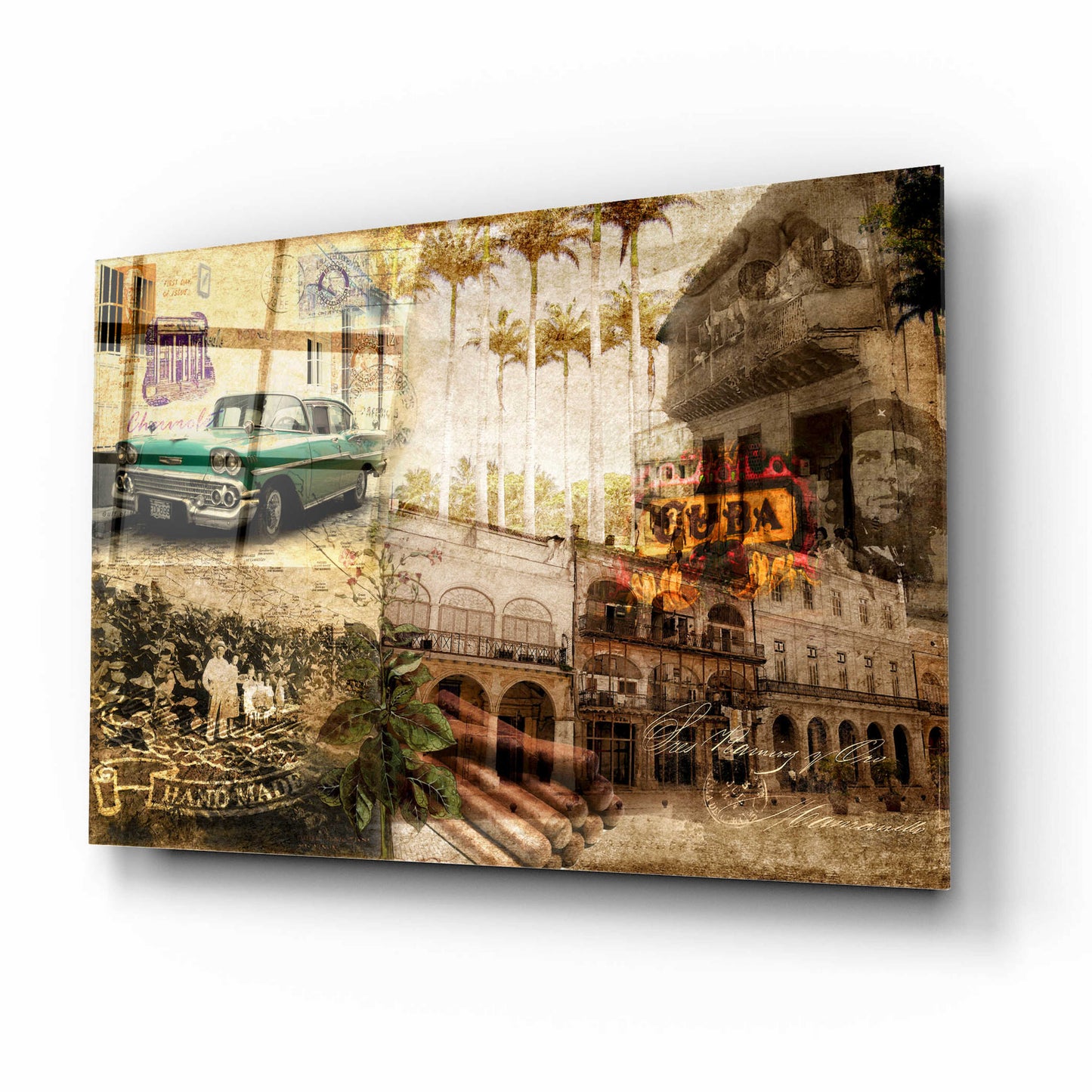 Epic Art 'Cuba' by GraphINC, Acrylic Glass Wall Art,16x12