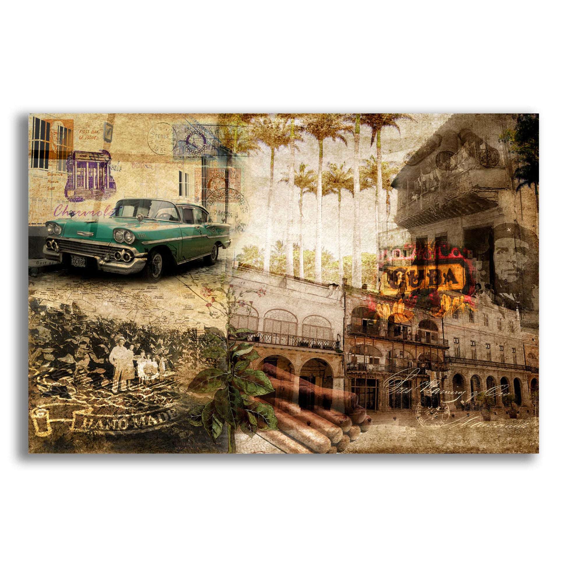 Epic Art 'Cuba' by GraphINC, Acrylic Glass Wall Art,16x12