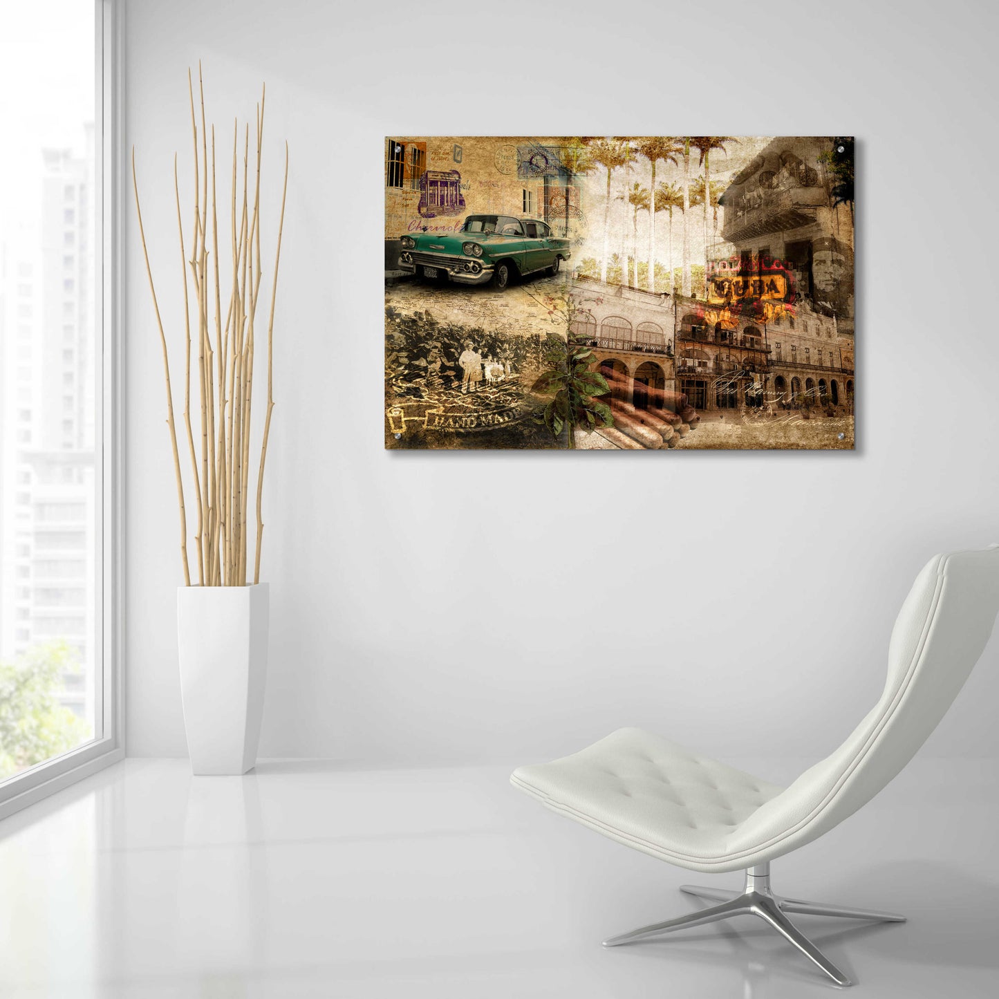 Epic Art 'Cuba' by GraphINC, Acrylic Glass Wall Art,36x24