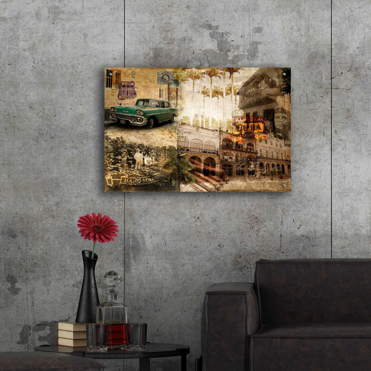 Epic Art 'Cuba' by GraphINC, Acrylic Glass Wall Art,36x24