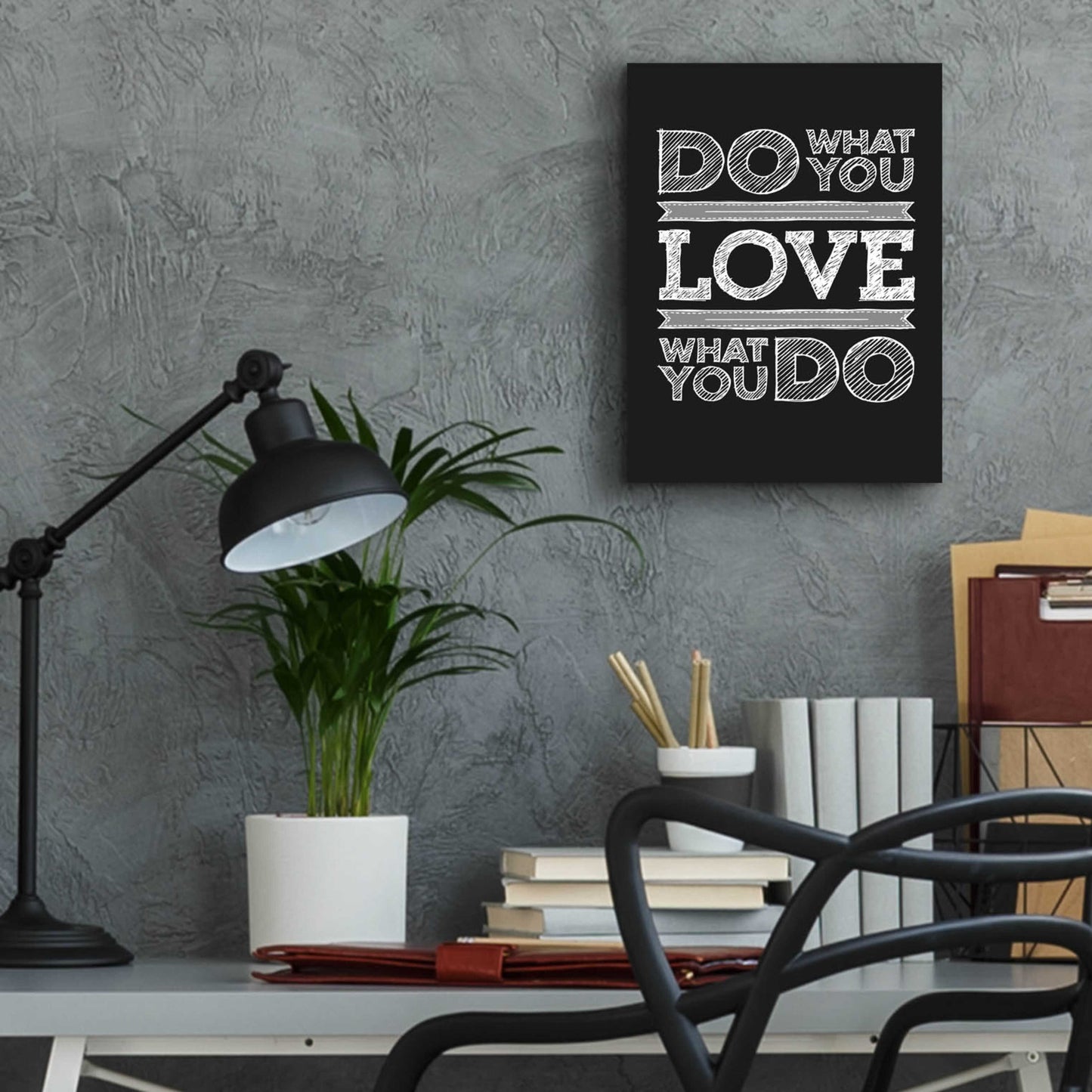 Epic Art 'Do What You Love' by GraphINC, Acrylic Glass Wall Art,12x16