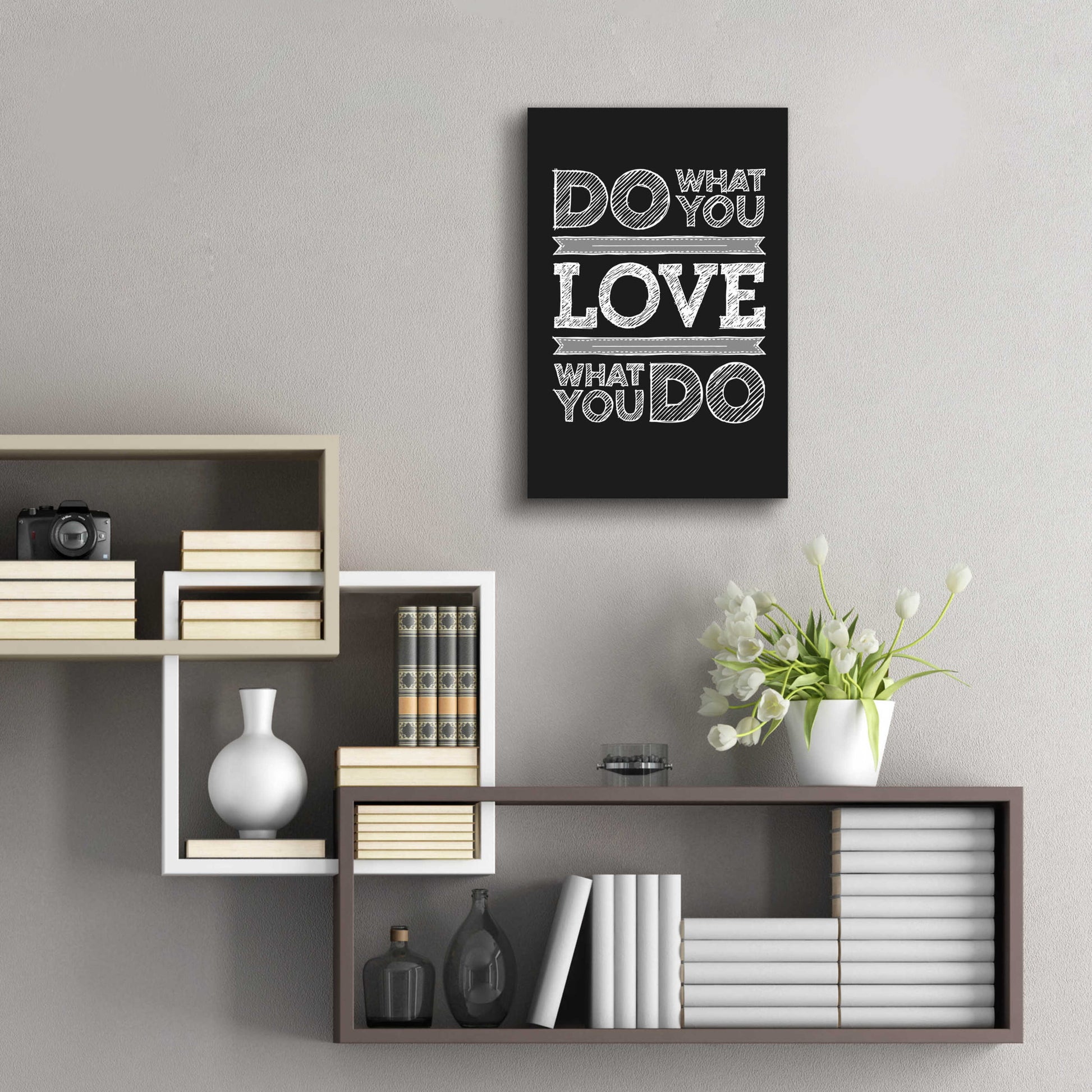 Epic Art 'Do What You Love' by GraphINC, Acrylic Glass Wall Art,16x24