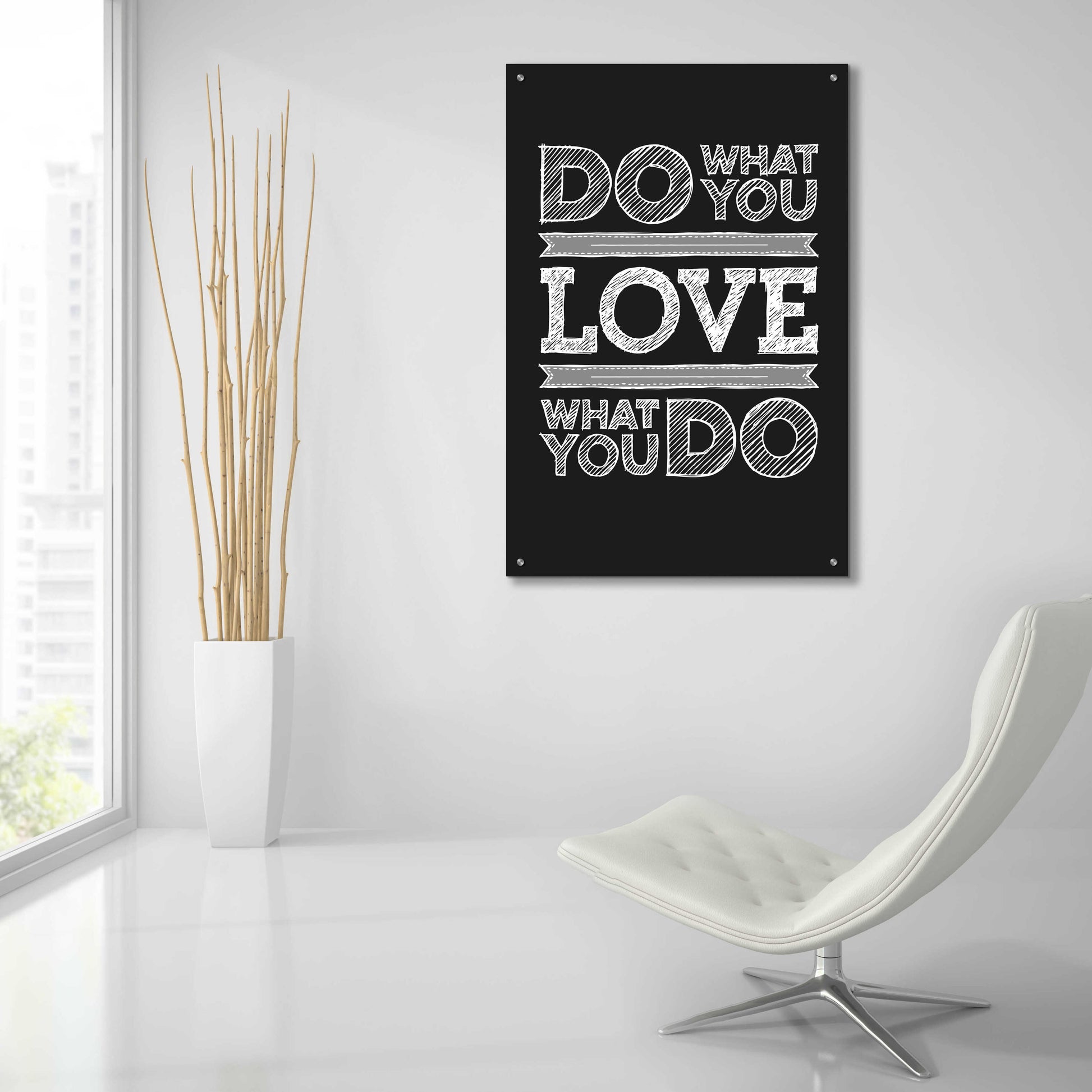 Epic Art 'Do What You Love' by GraphINC, Acrylic Glass Wall Art,24x36