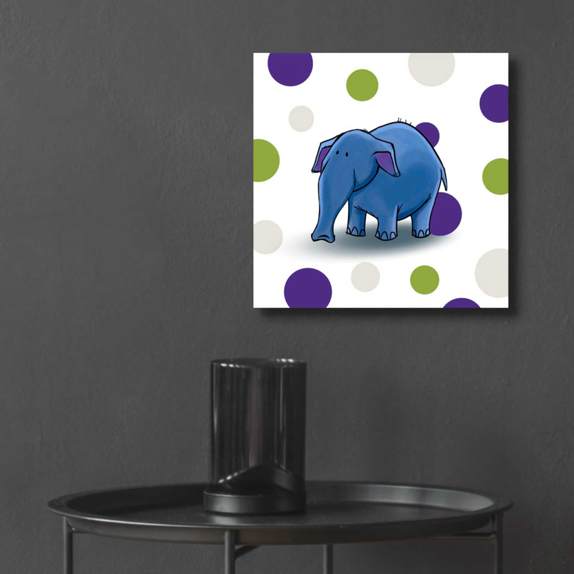 Epic Art 'Elephant Blue' by GraphINC, Acrylic Glass Wall Art,12x12