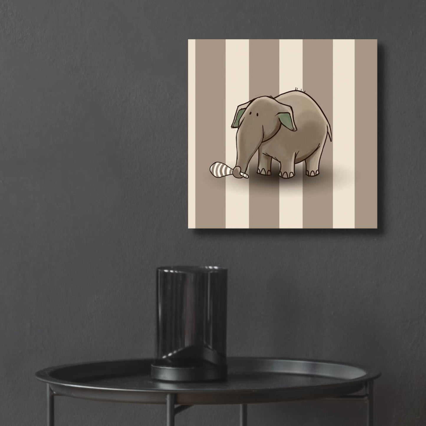 Epic Art 'Elephant Brown' by GraphINC, Acrylic Glass Wall Art,12x12