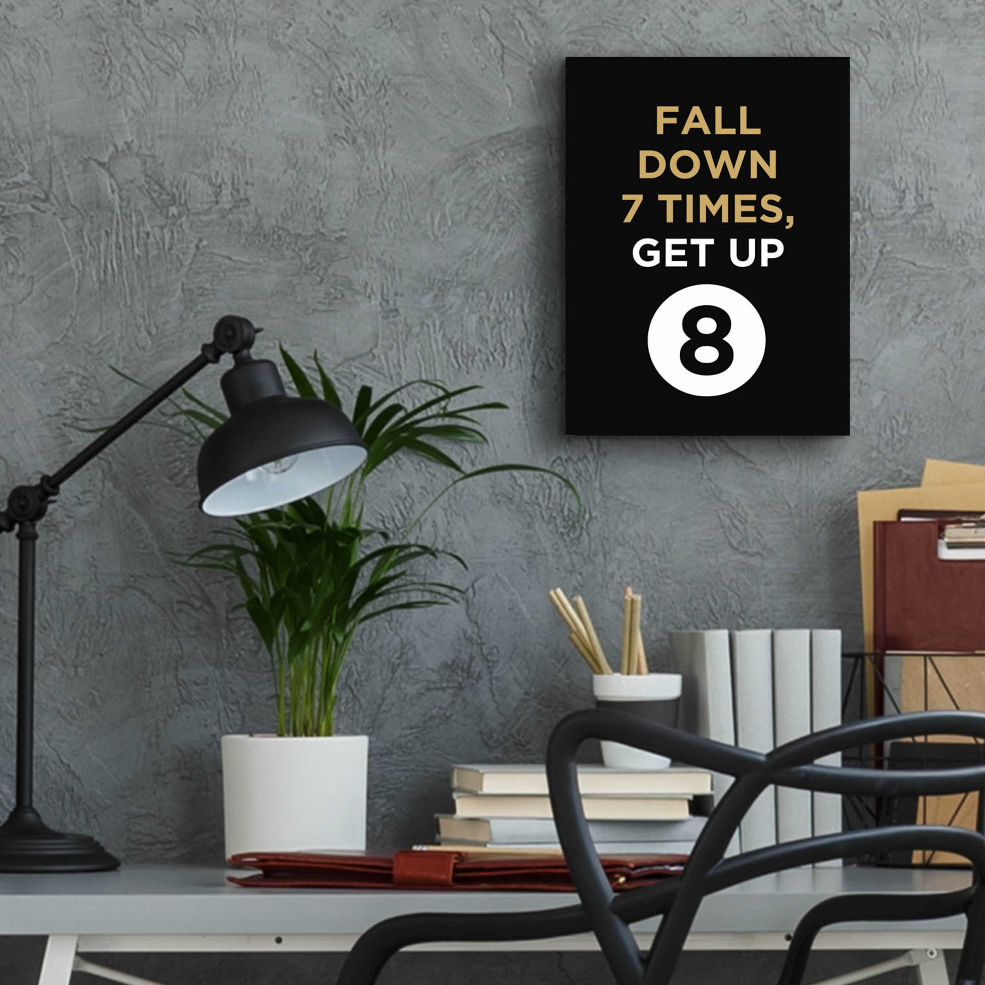 Epic Art 'Fall Down' by GraphINC, Acrylic Glass Wall Art,12x16