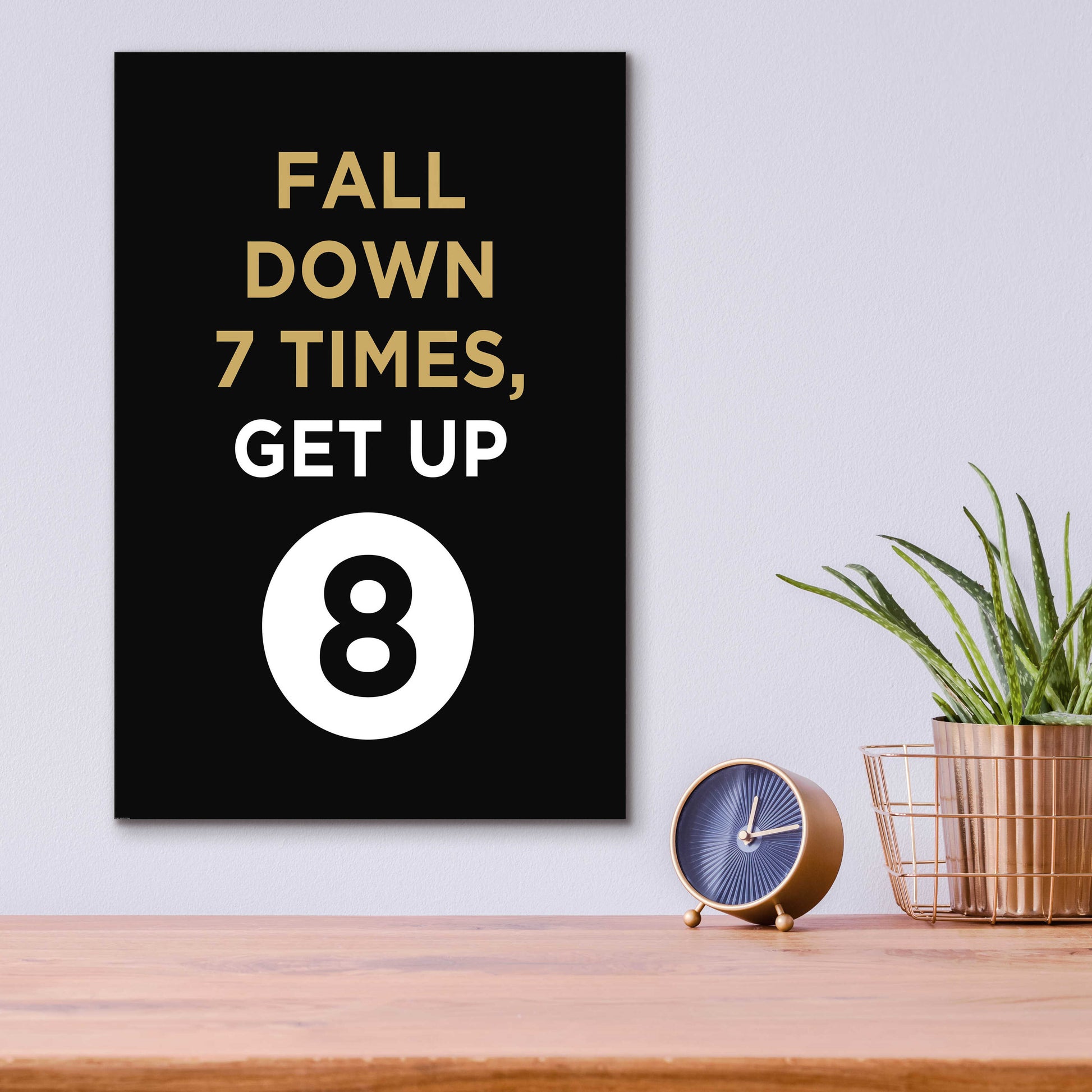 Epic Art 'Fall Down' by GraphINC, Acrylic Glass Wall Art,12x16