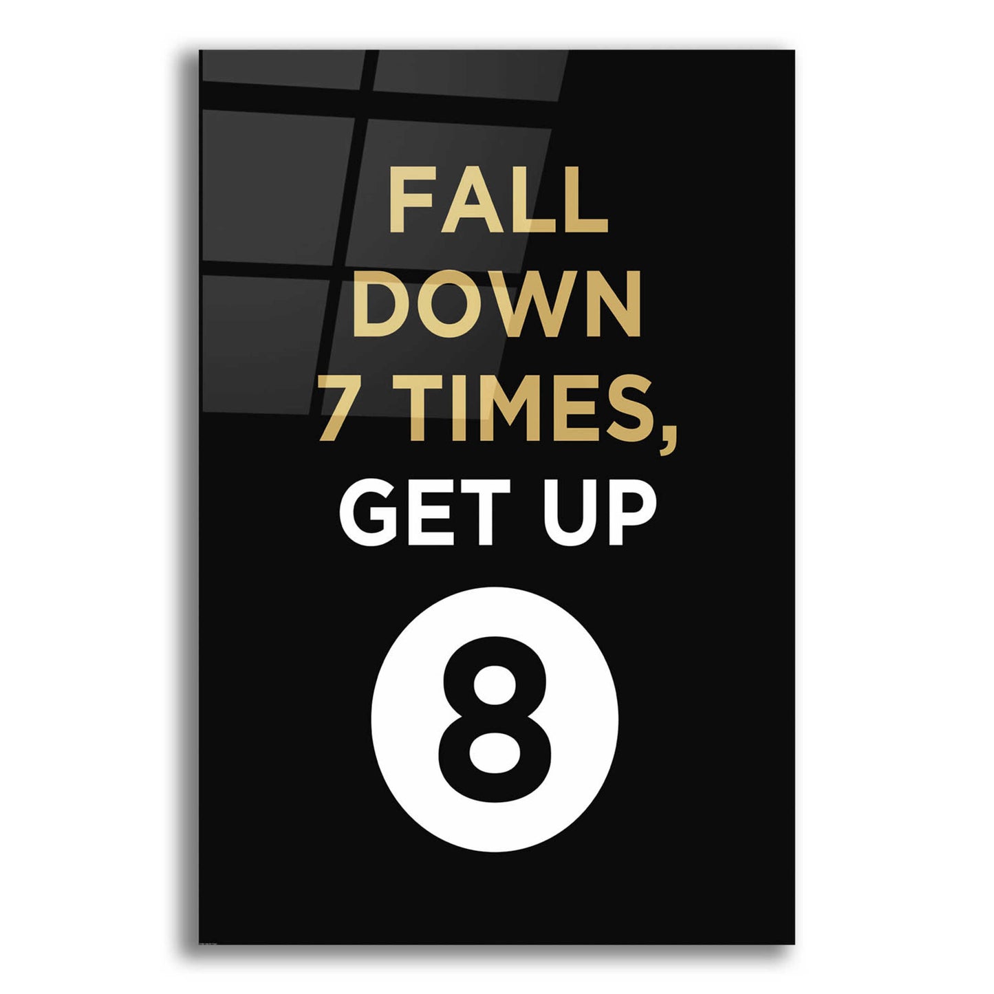 Epic Art 'Fall Down' by GraphINC, Acrylic Glass Wall Art,12x16