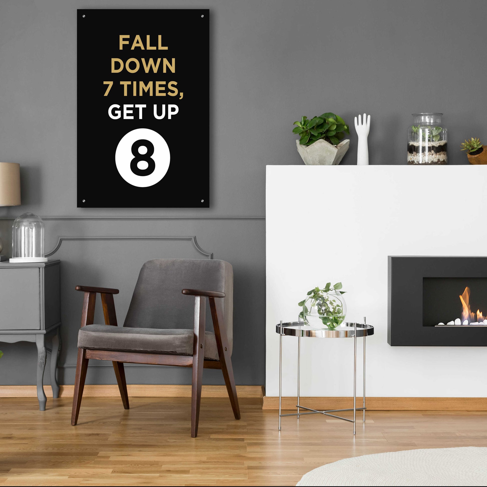 Epic Art 'Fall Down' by GraphINC, Acrylic Glass Wall Art,24x36