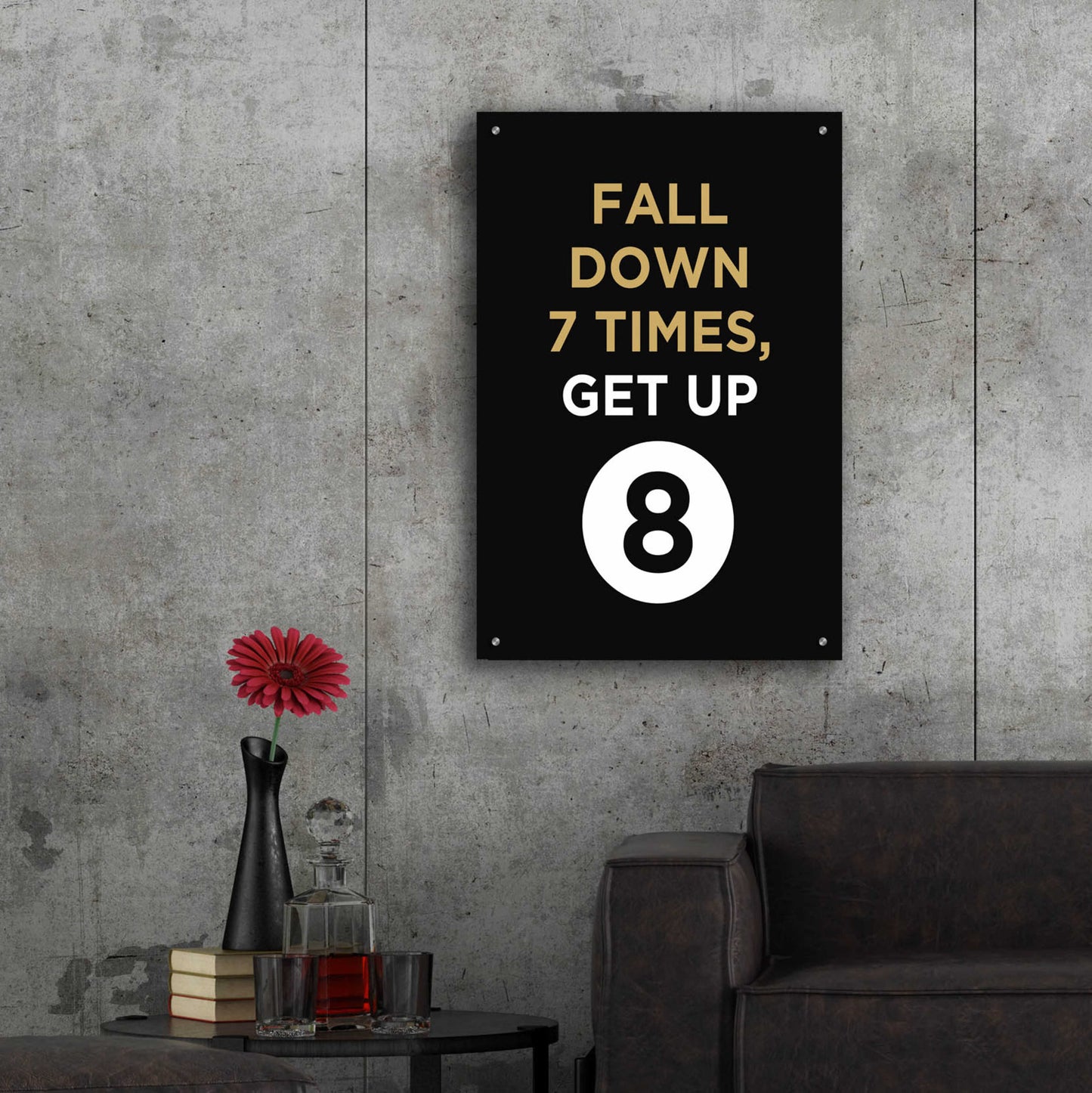 Epic Art 'Fall Down' by GraphINC, Acrylic Glass Wall Art,24x36