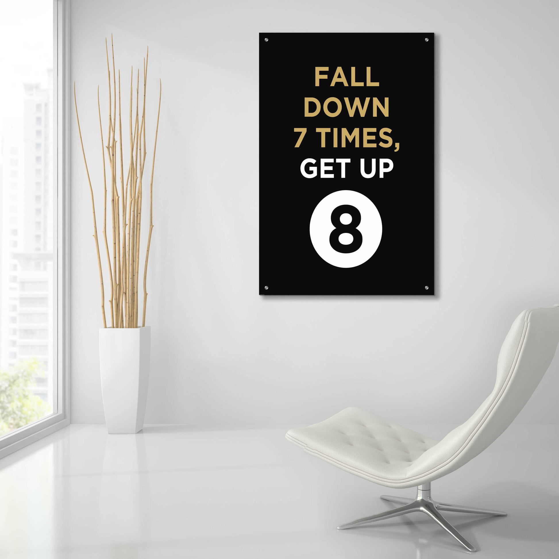 Epic Art 'Fall Down' by GraphINC, Acrylic Glass Wall Art,24x36