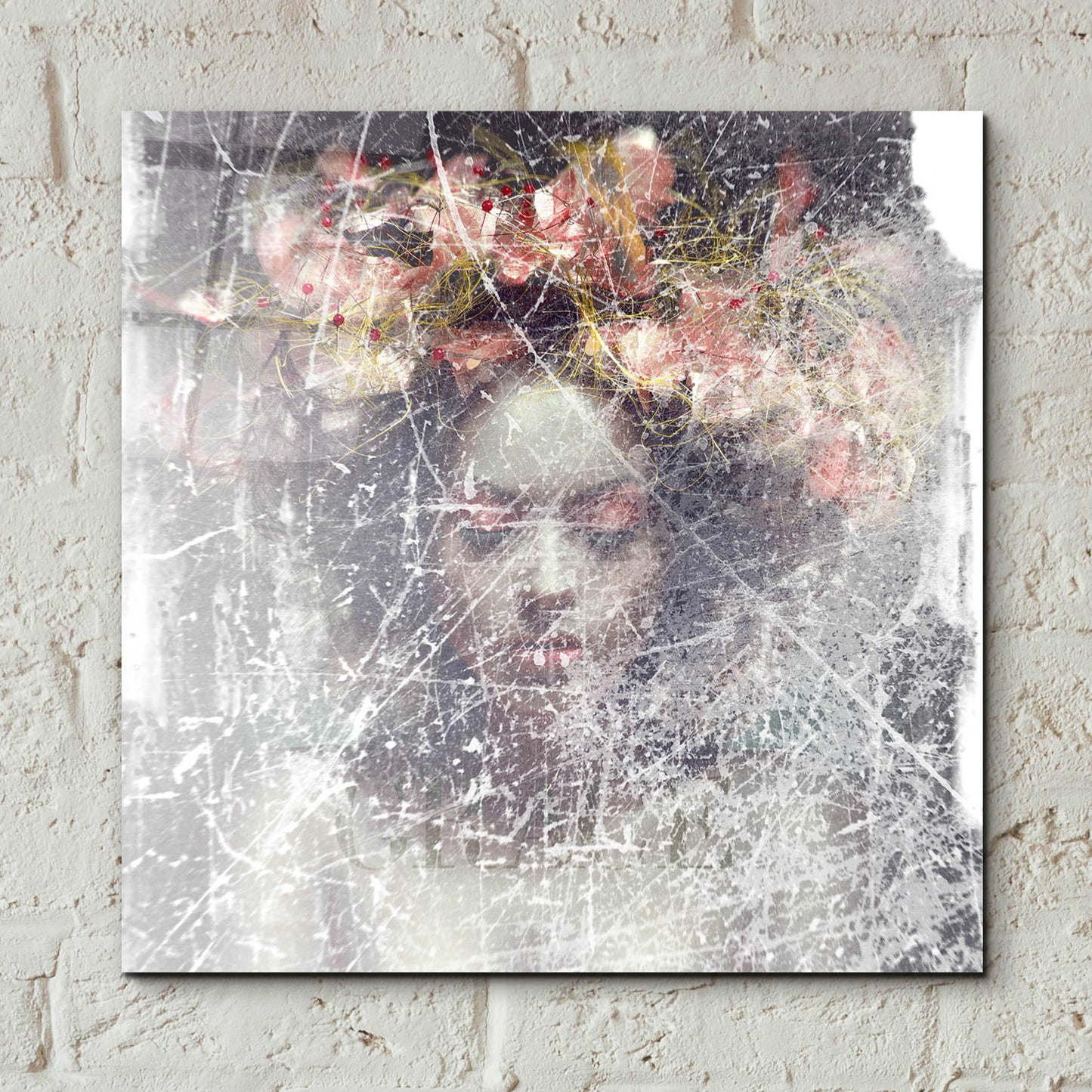 Epic Art 'Flower Crown' by GraphINC, Acrylic Glass Wall Art,12x12