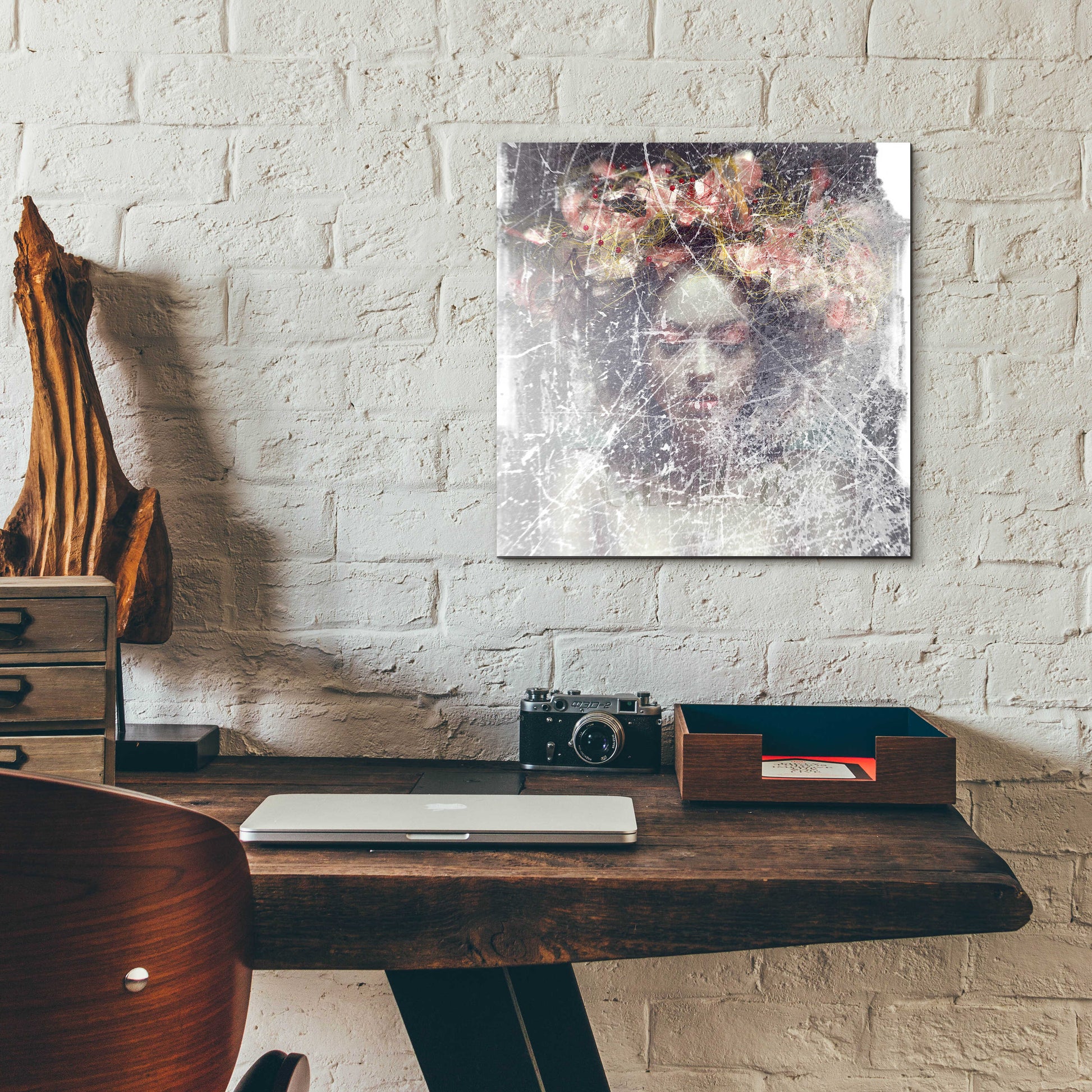 Epic Art 'Flower Crown' by GraphINC, Acrylic Glass Wall Art,12x12