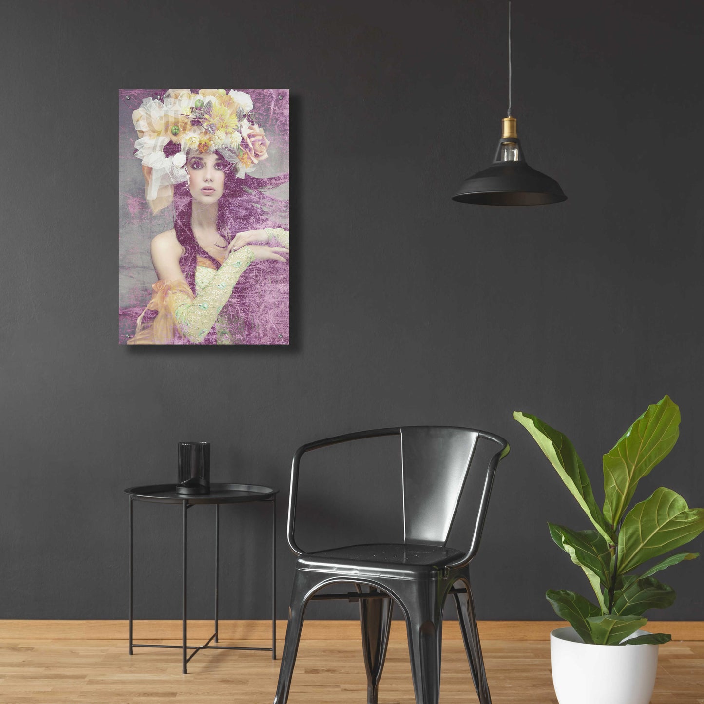 Epic Art 'Flower Lady' by GraphINC, Acrylic Glass Wall Art,24x36