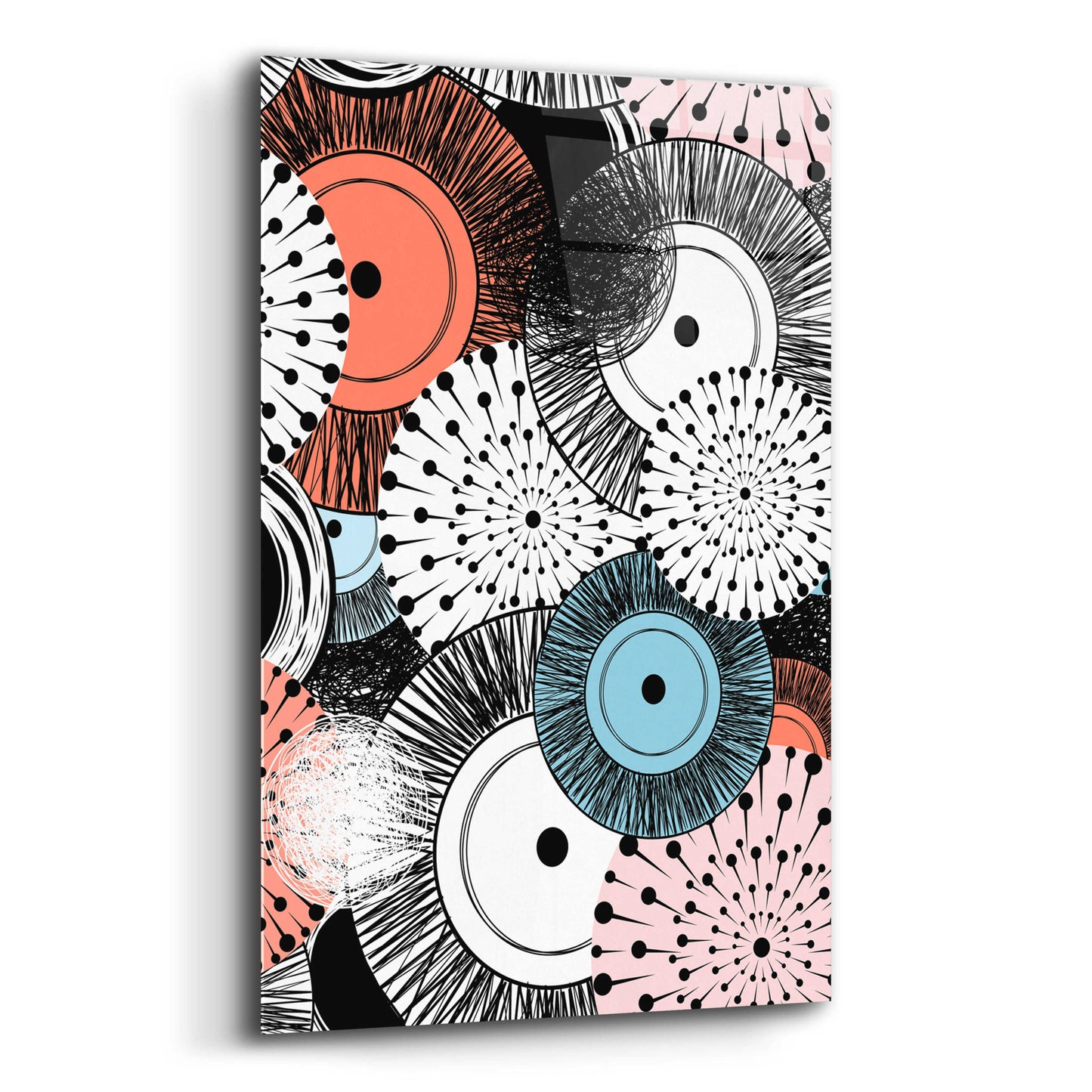 Epic Art 'Flowers and Design' by GraphINC, Acrylic Glass Wall Art,12x16