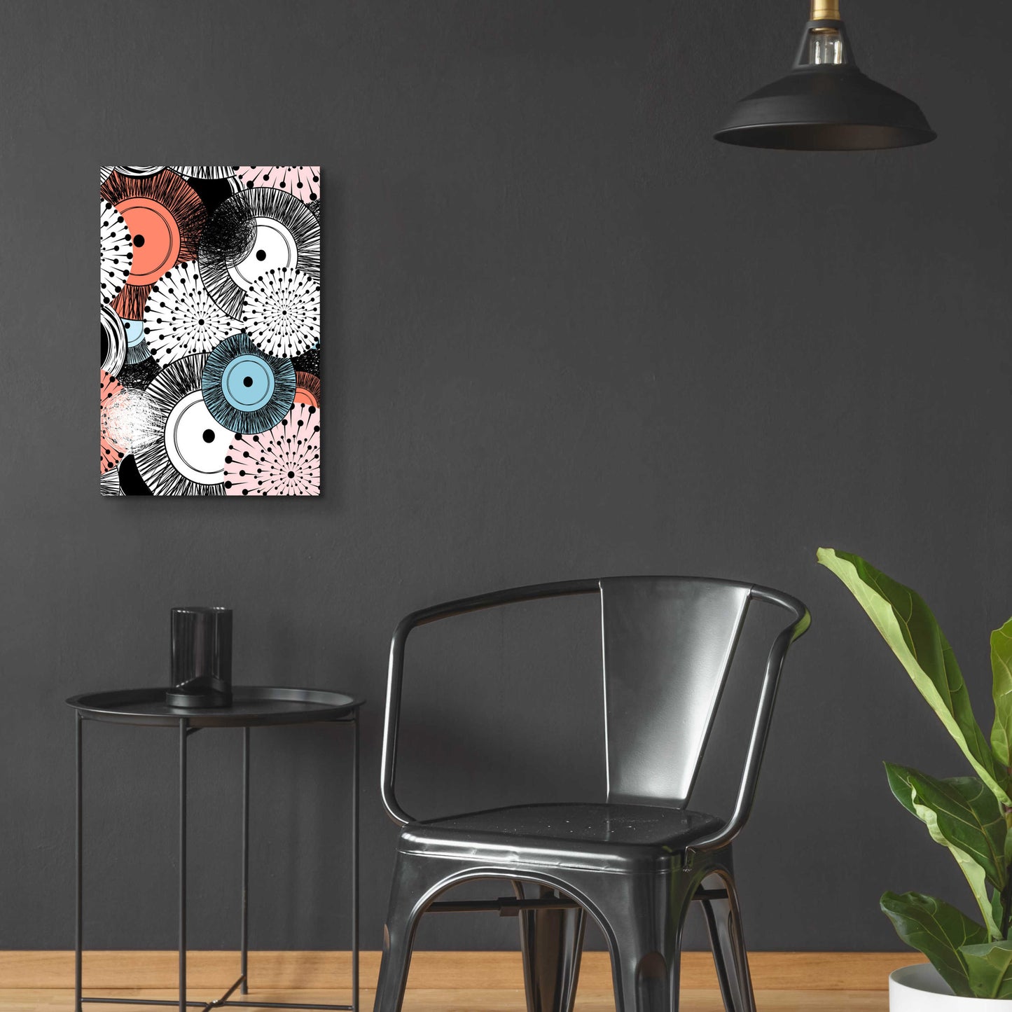 Epic Art 'Flowers and Design' by GraphINC, Acrylic Glass Wall Art,16x24