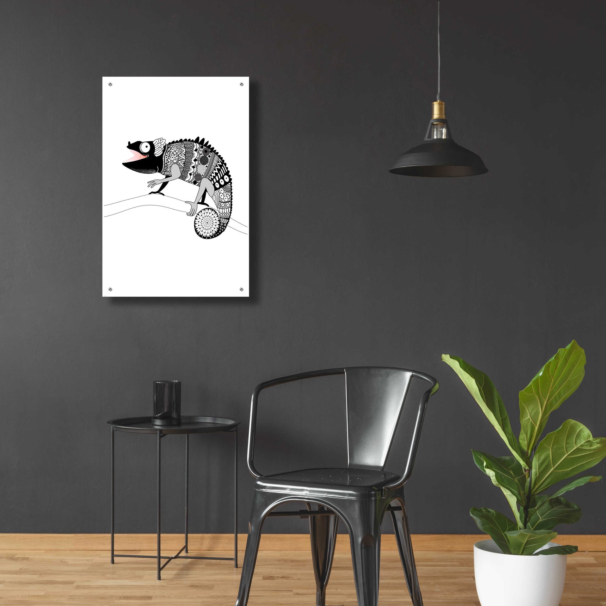 Epic Art 'Gecko' by GraphINC, Acrylic Glass Wall Art,24x36