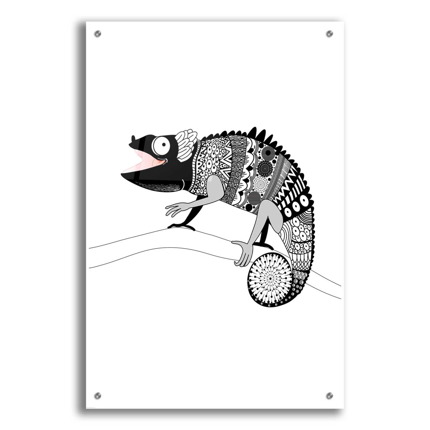 Epic Art 'Gecko' by GraphINC, Acrylic Glass Wall Art,24x36