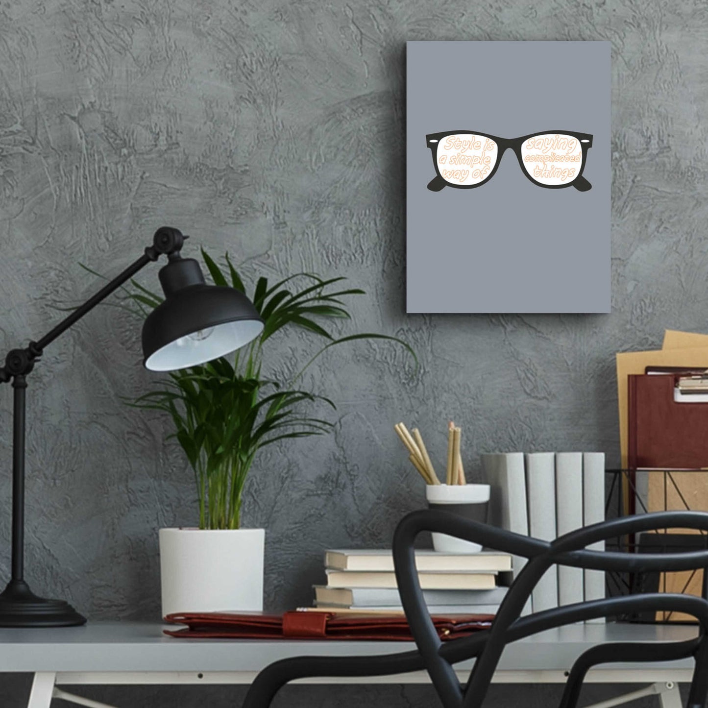 Epic Art 'Glasses' by GraphINC, Acrylic Glass Wall Art,12x16