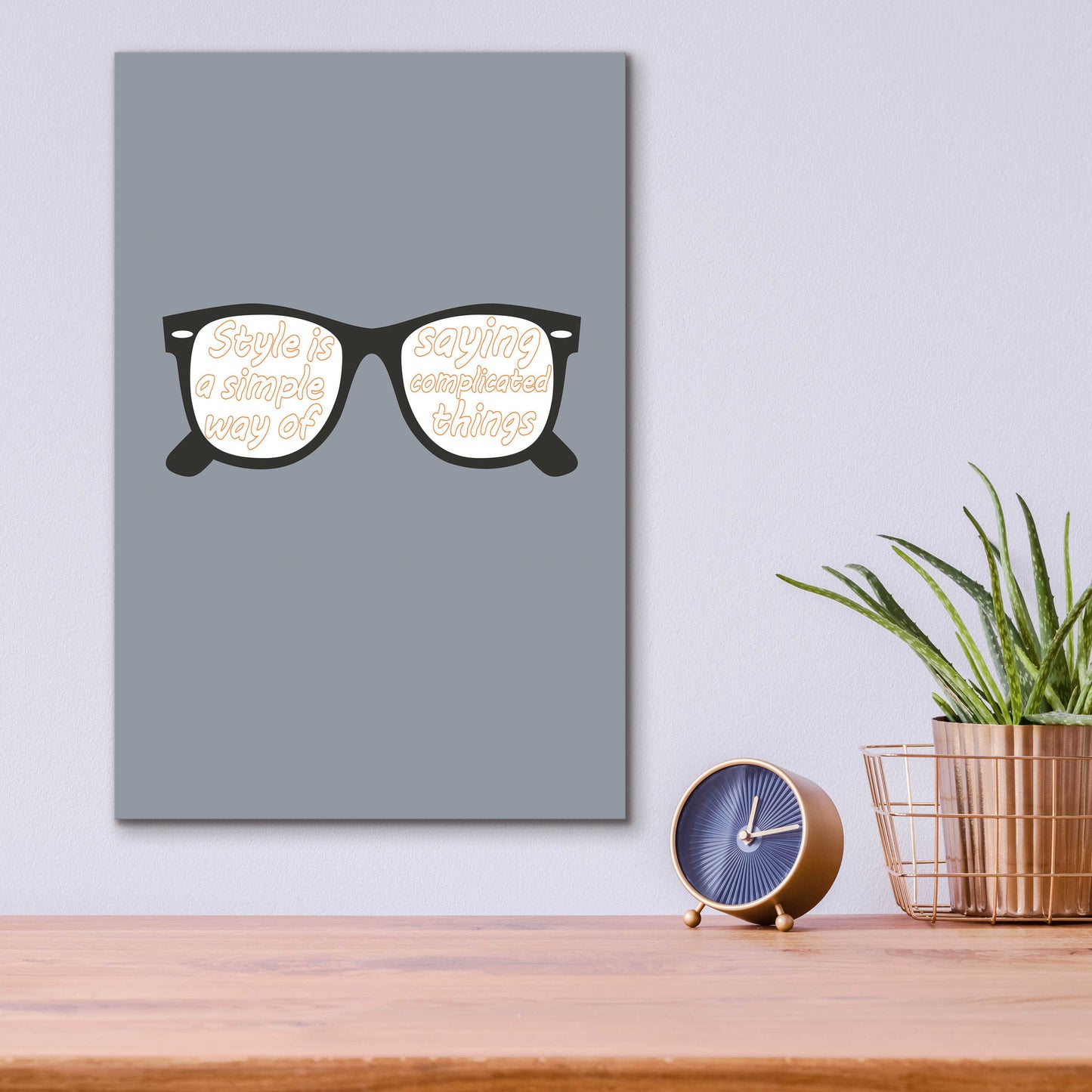 Epic Art 'Glasses' by GraphINC, Acrylic Glass Wall Art,12x16