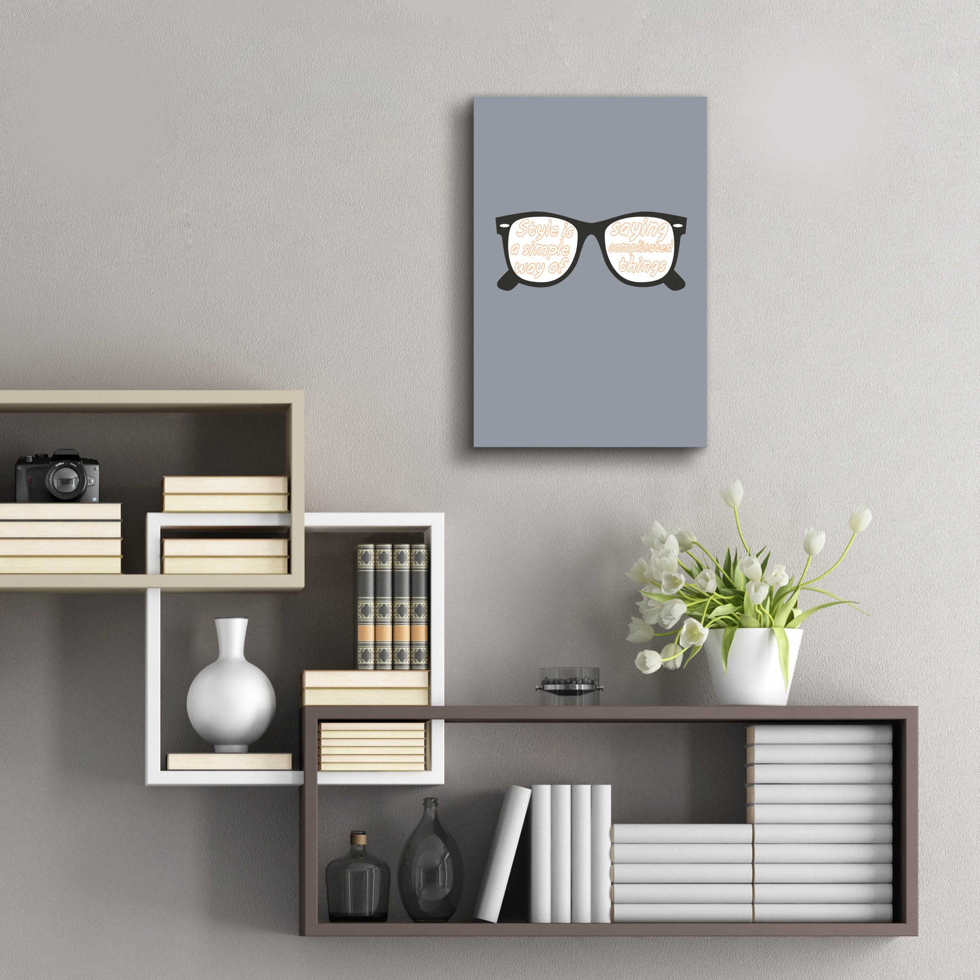 Epic Art 'Glasses' by GraphINC, Acrylic Glass Wall Art,16x24