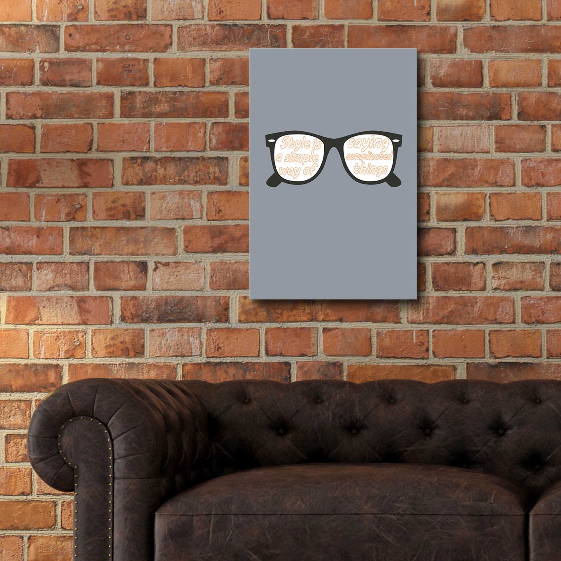 Epic Art 'Glasses' by GraphINC, Acrylic Glass Wall Art,16x24