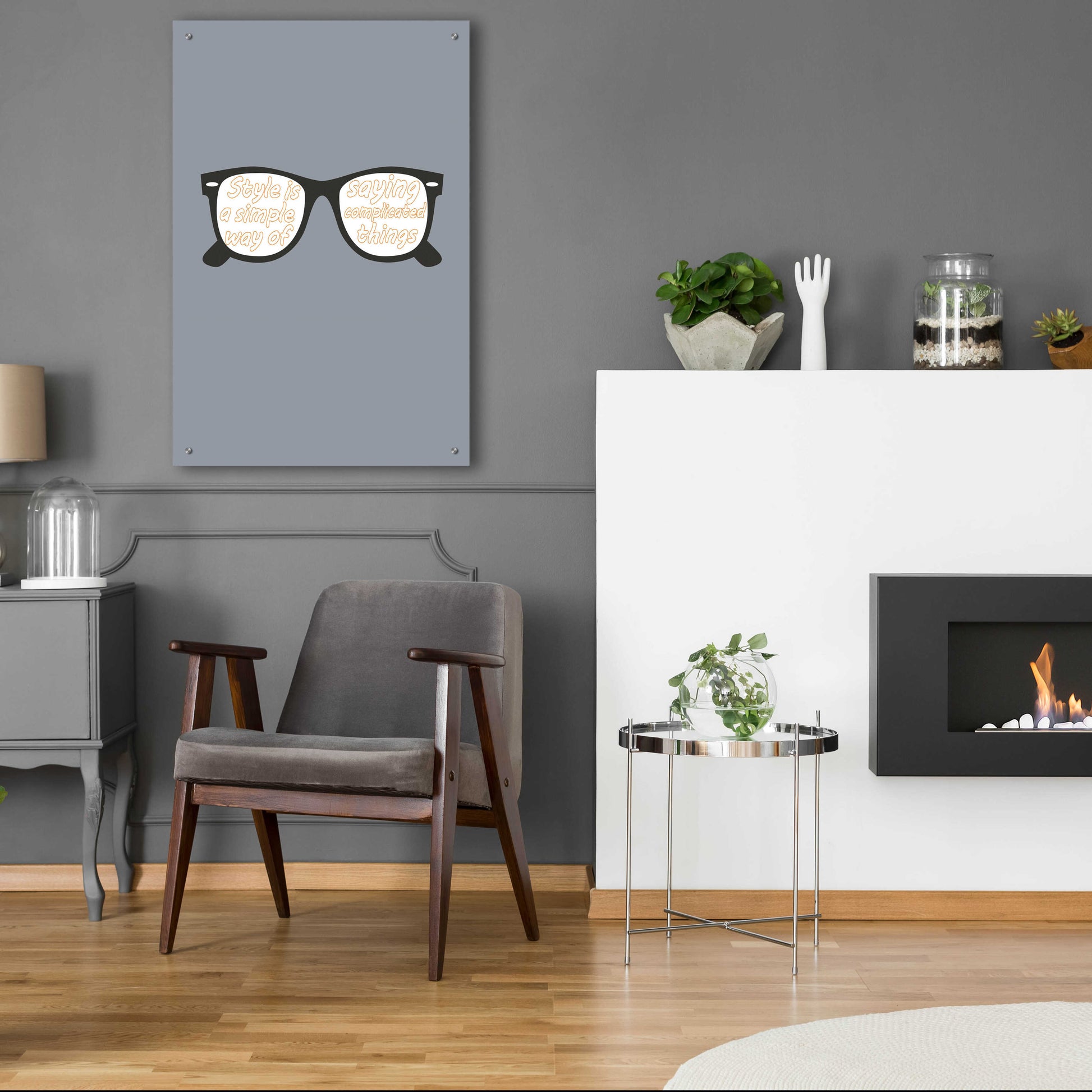 Epic Art 'Glasses' by GraphINC, Acrylic Glass Wall Art,24x36