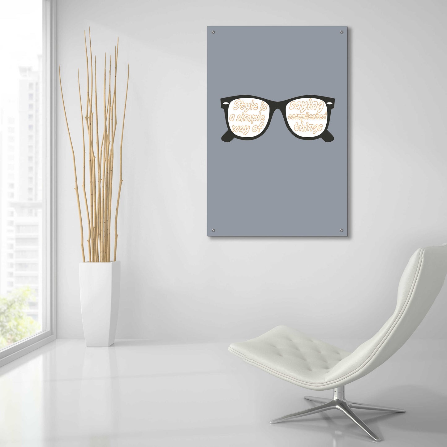 Epic Art 'Glasses' by GraphINC, Acrylic Glass Wall Art,24x36