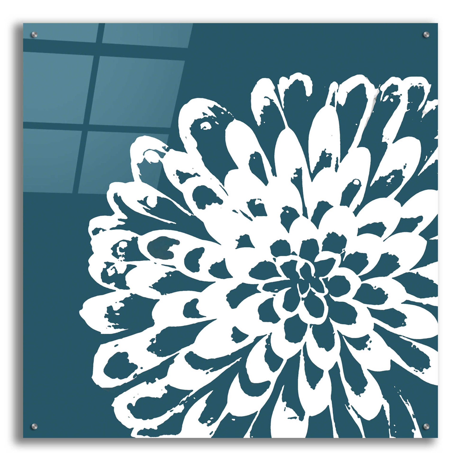 Epic Art 'Graphic Flower 1' by GraphINC, Acrylic Glass Wall Art,36x36