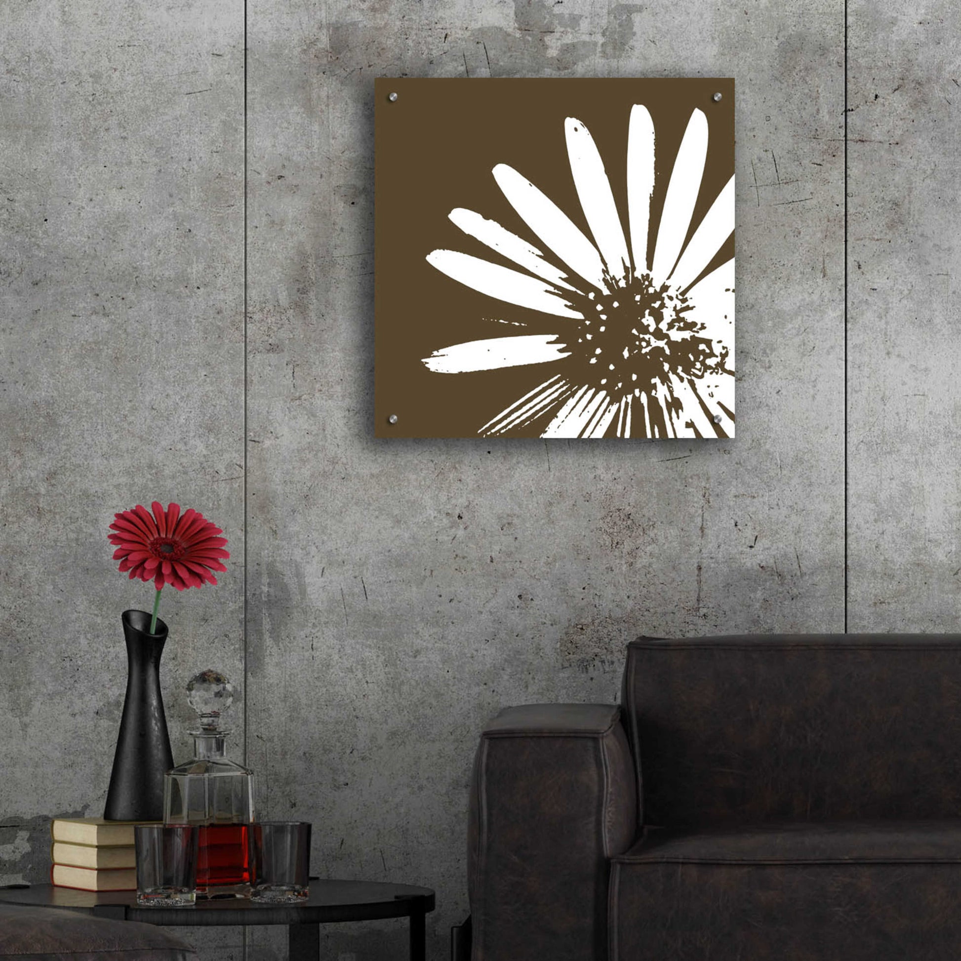 Epic Art 'Graphic Flower 2' by GraphINC, Acrylic Glass Wall Art,24x24