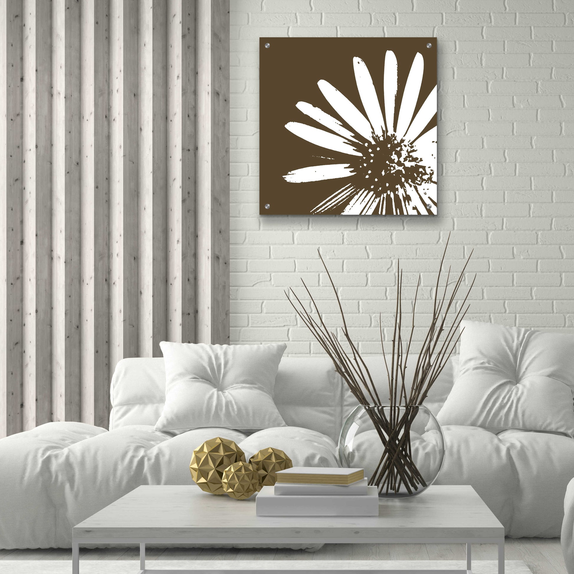 Epic Art 'Graphic Flower 2' by GraphINC, Acrylic Glass Wall Art,24x24