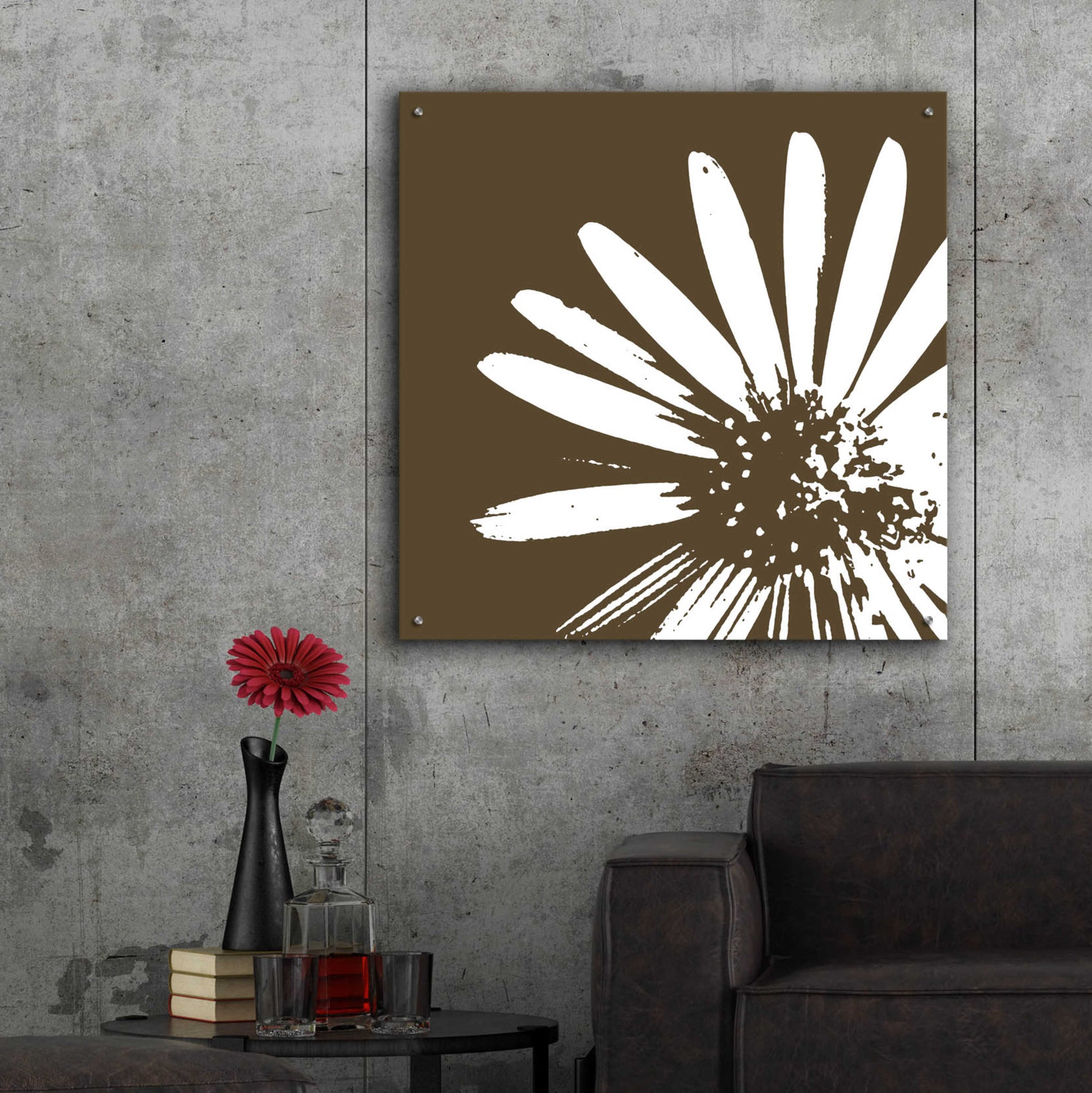 Epic Art 'Graphic Flower 2' by GraphINC, Acrylic Glass Wall Art,36x36