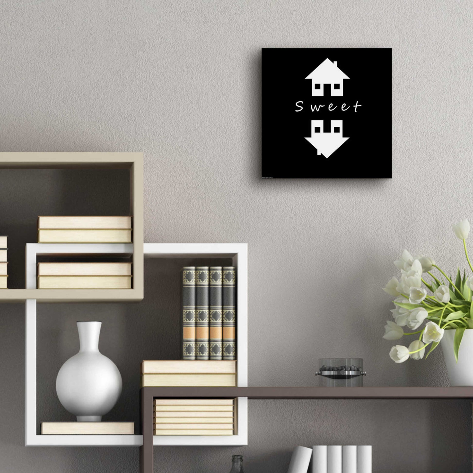 Epic Art 'Home Sweet Home' by GraphINC, Acrylic Glass Wall Art,12x12