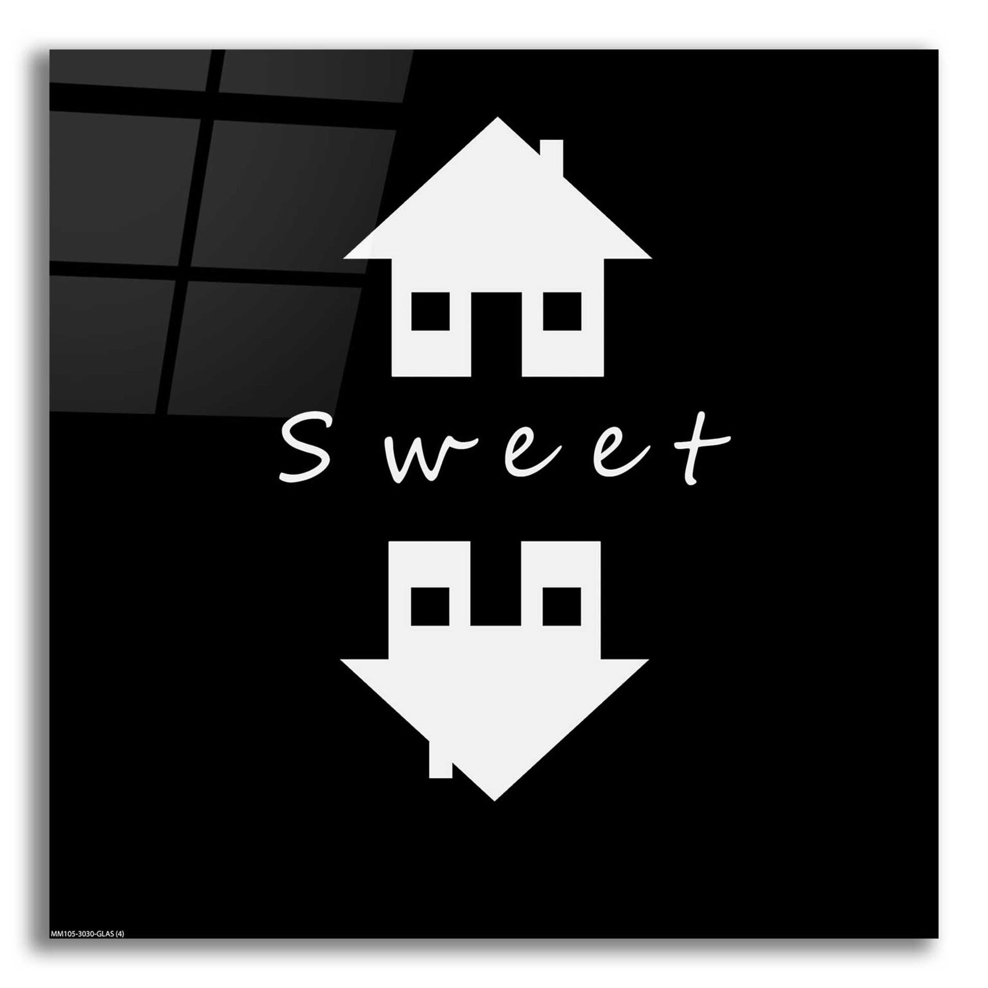 Epic Art 'Home Sweet Home' by GraphINC, Acrylic Glass Wall Art,12x12