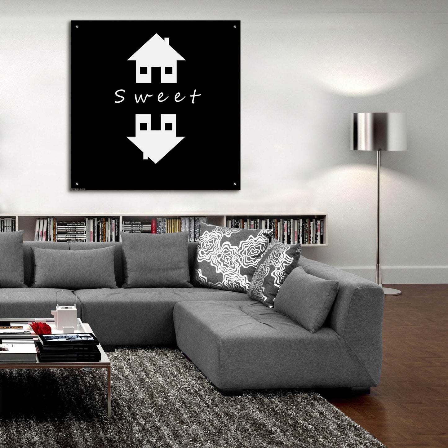 Epic Art 'Home Sweet Home' by GraphINC, Acrylic Glass Wall Art,36x36