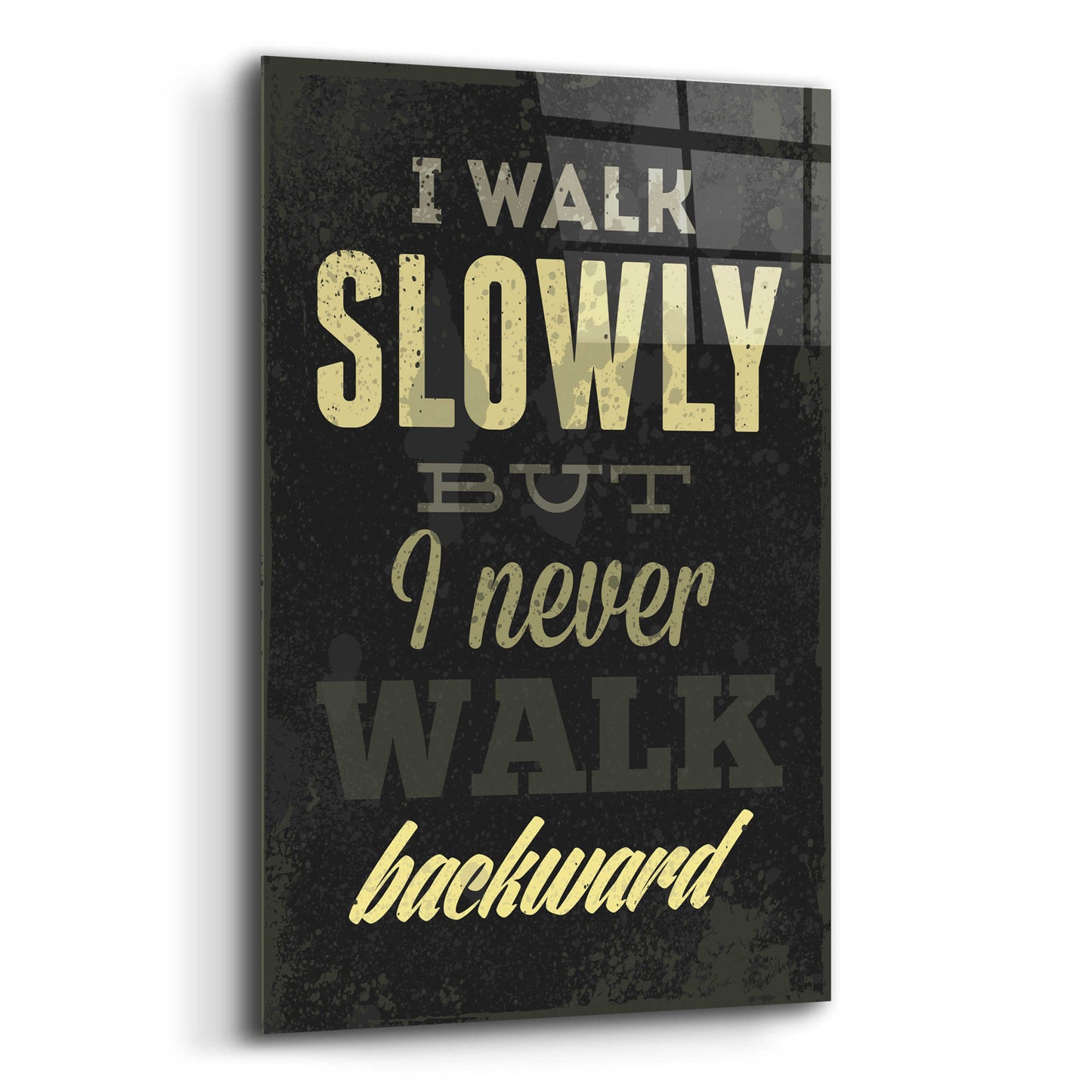 Epic Art 'I Walk Slowly' by GraphINC, Acrylic Glass Wall Art,12x16