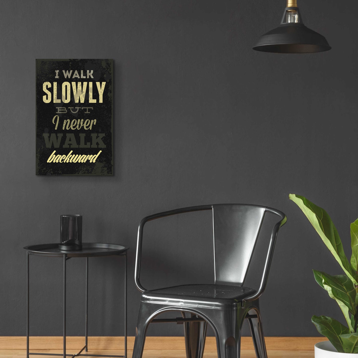 Epic Art 'I Walk Slowly' by GraphINC, Acrylic Glass Wall Art,16x24