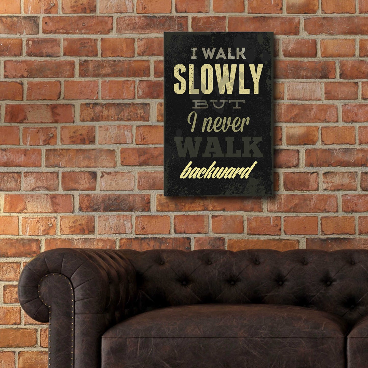 Epic Art 'I Walk Slowly' by GraphINC, Acrylic Glass Wall Art,16x24