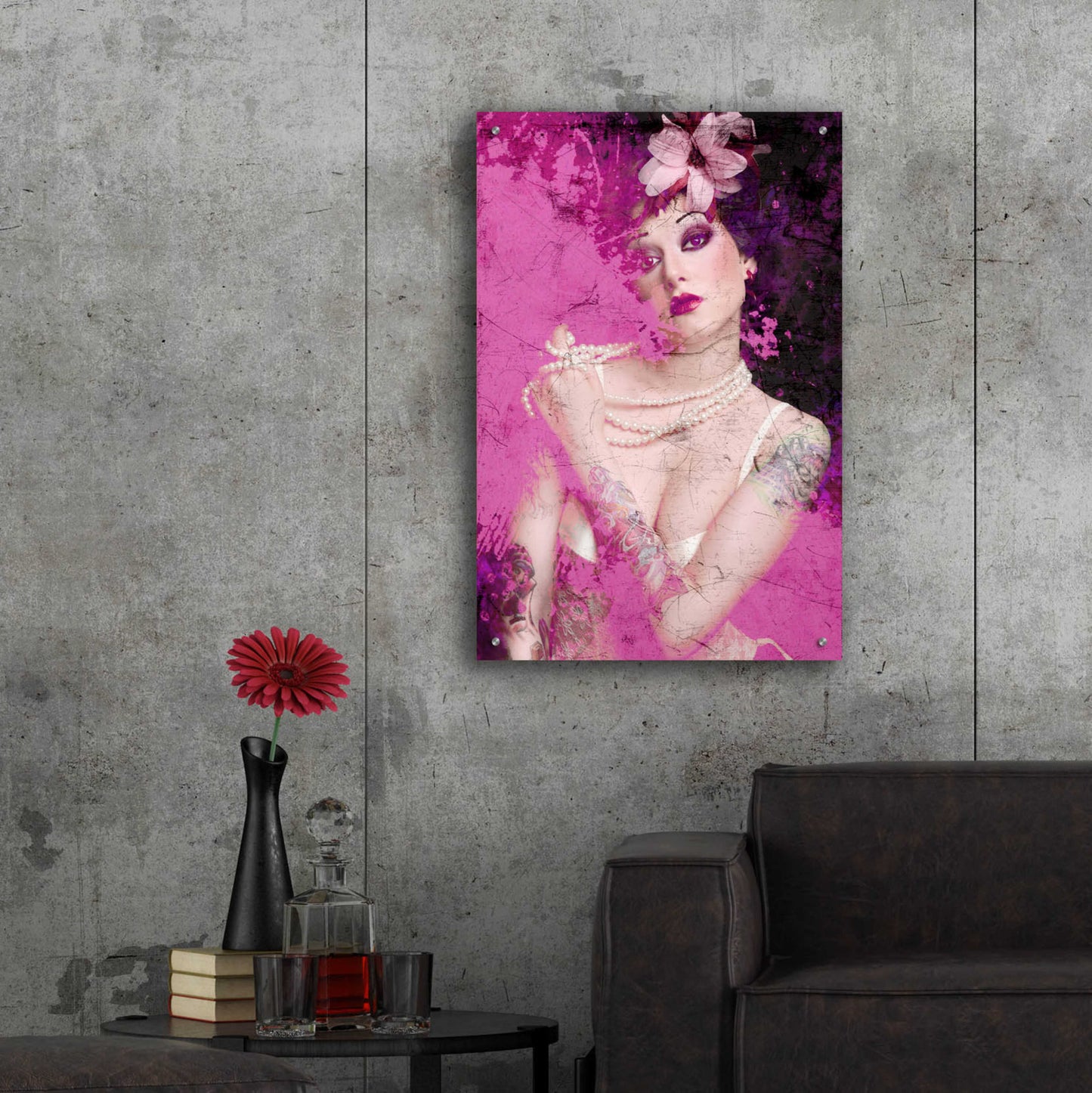 Epic Art 'I’m Pink' by GraphINC, Acrylic Glass Wall Art,24x36