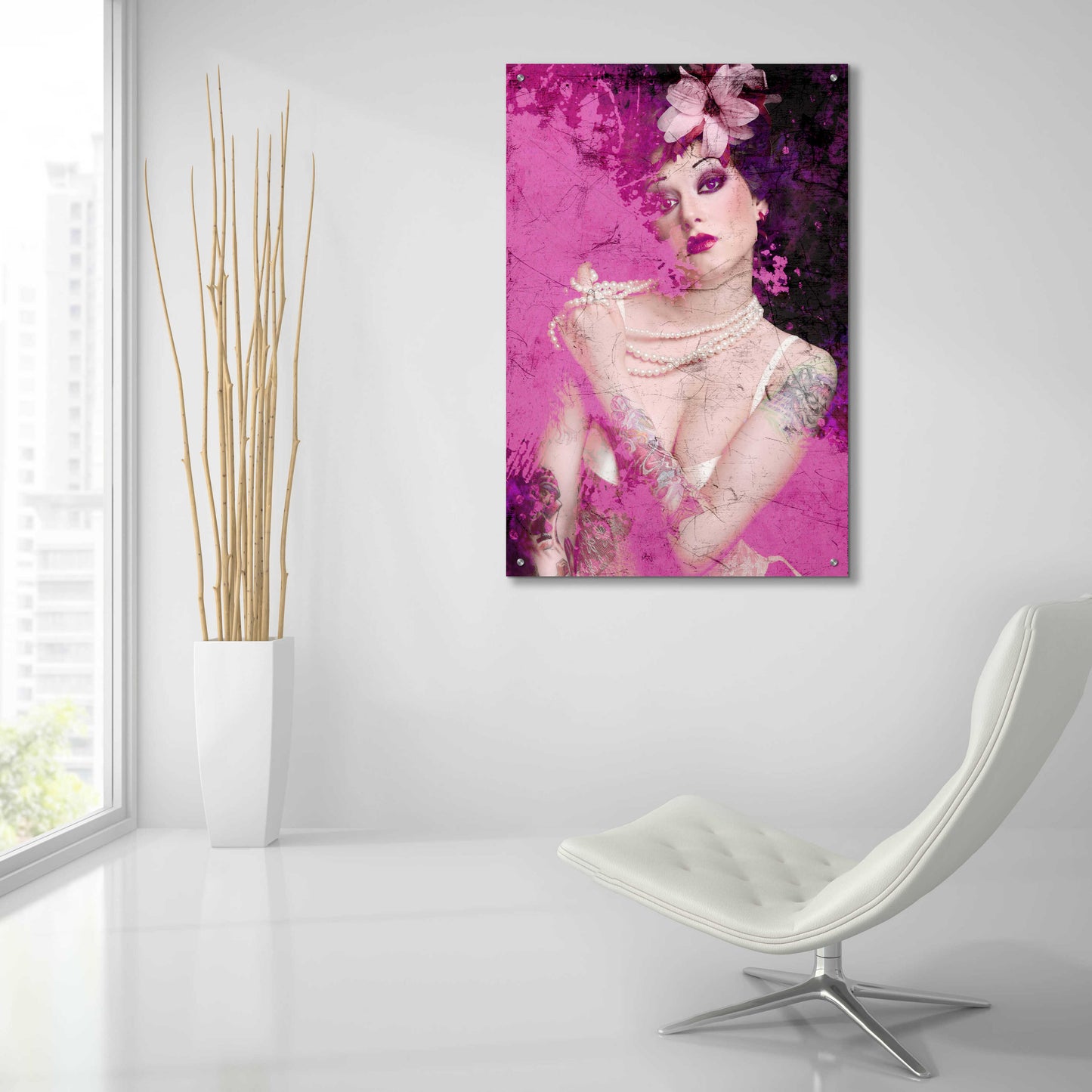 Epic Art 'I’m Pink' by GraphINC, Acrylic Glass Wall Art,24x36