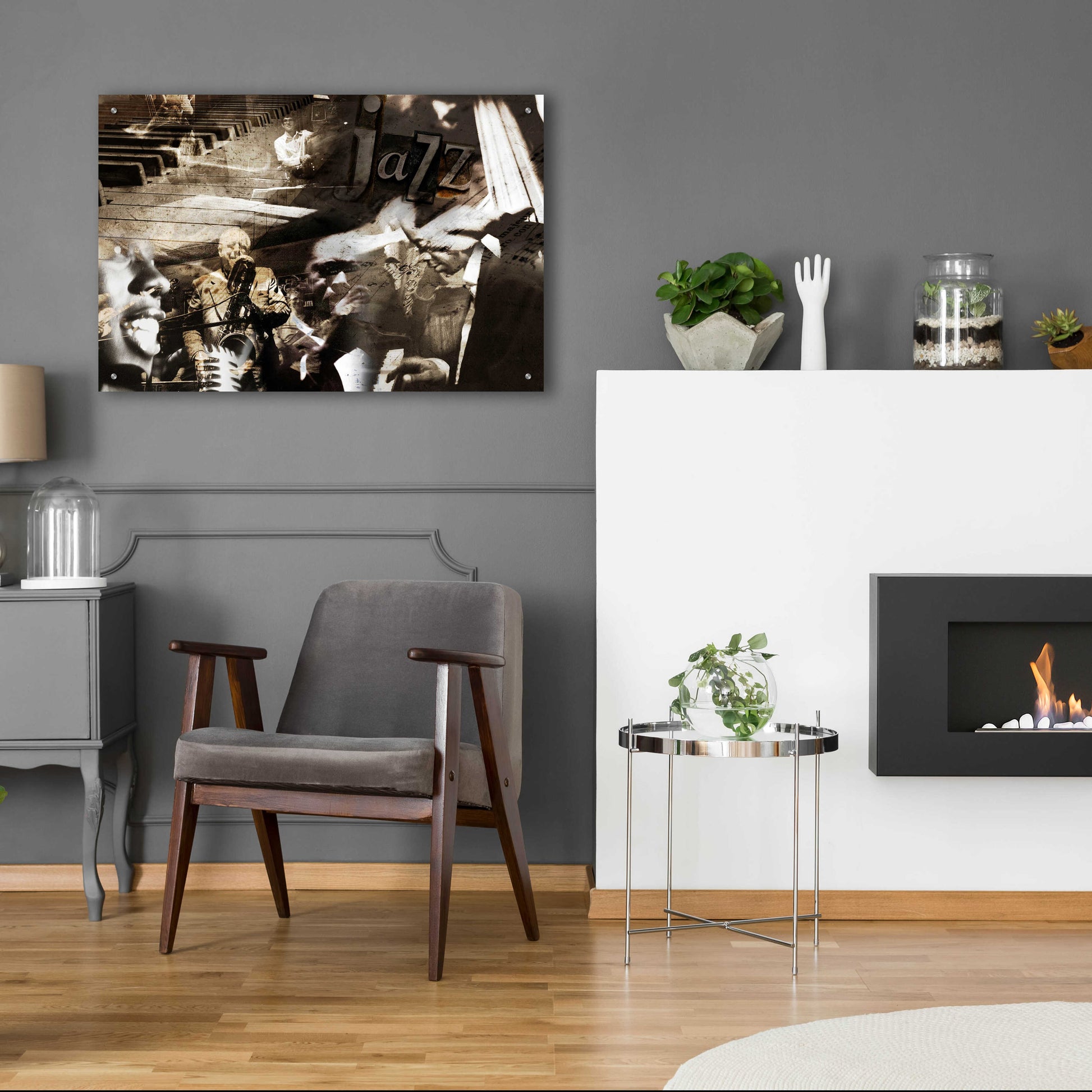 Epic Art 'Jazz' by GraphINC, Acrylic Glass Wall Art,36x24