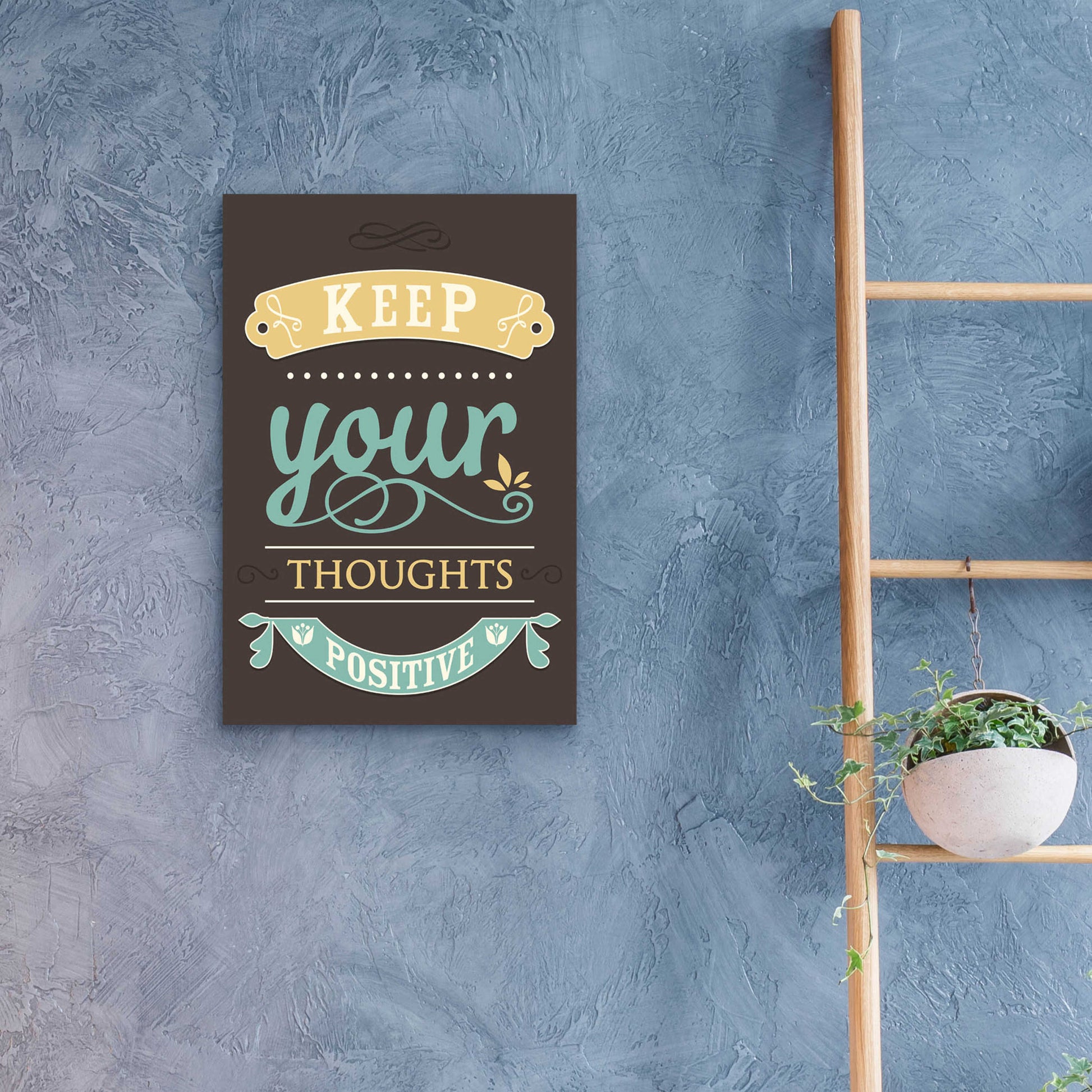 Epic Art 'Keep Your Thoughts' by GraphINC, Acrylic Glass Wall Art,16x24