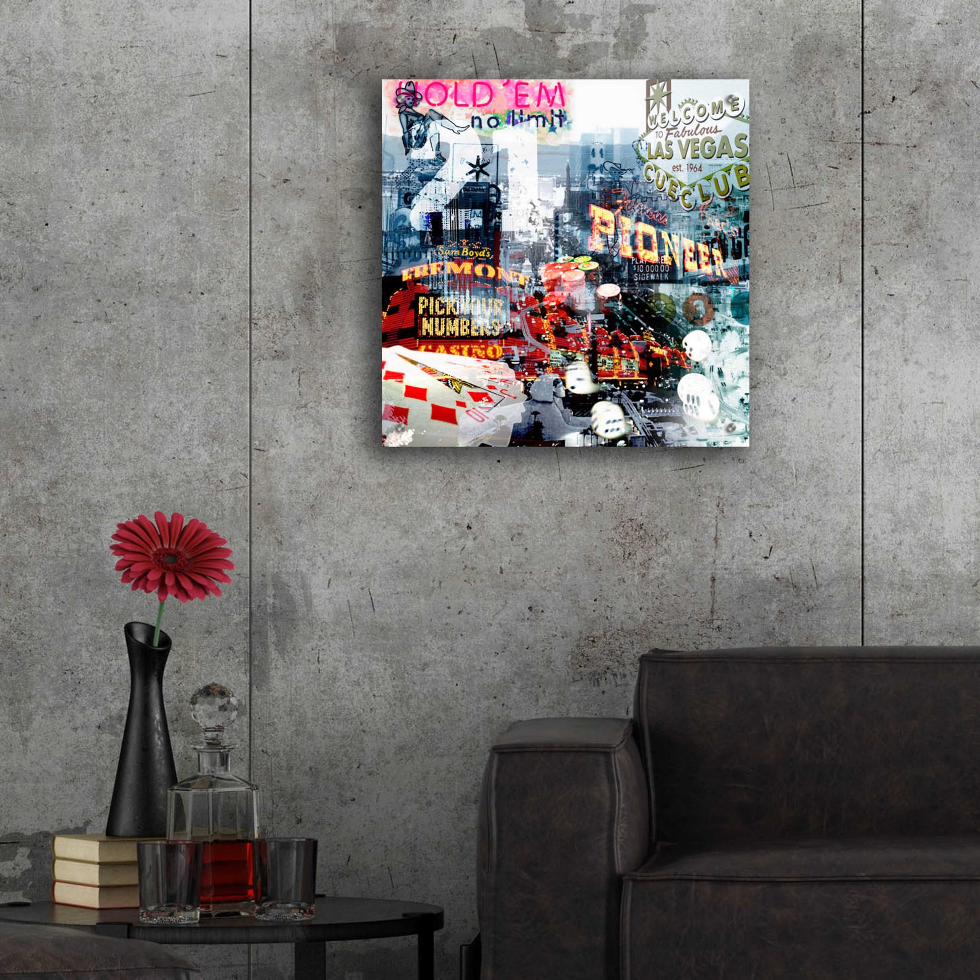 Epic Art 'Las Vegas' by GraphINC, Acrylic Glass Wall Art,24x24