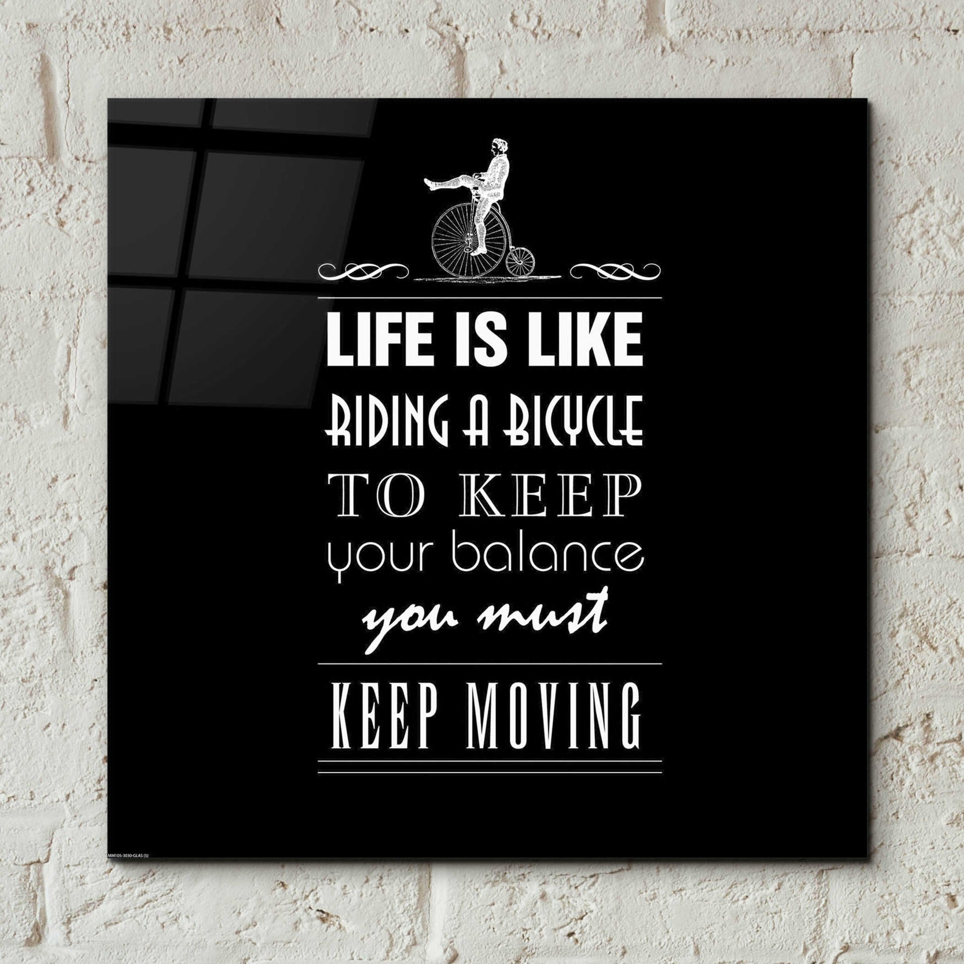 Epic Art 'Life Is Like' by GraphINC, Acrylic Glass Wall Art,12x12