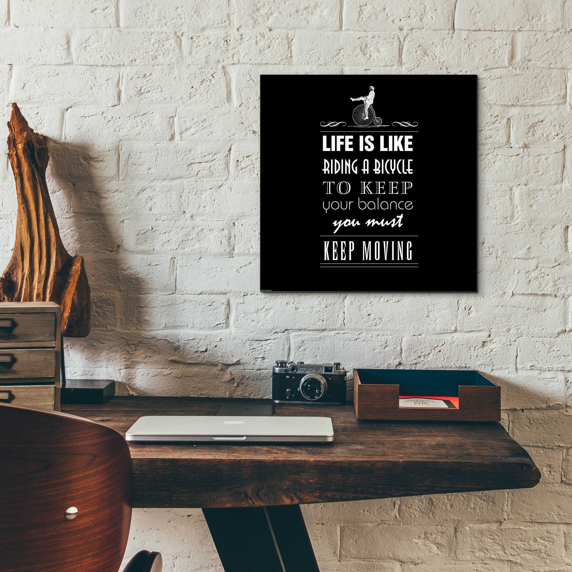 Epic Art 'Life Is Like' by GraphINC, Acrylic Glass Wall Art,12x12