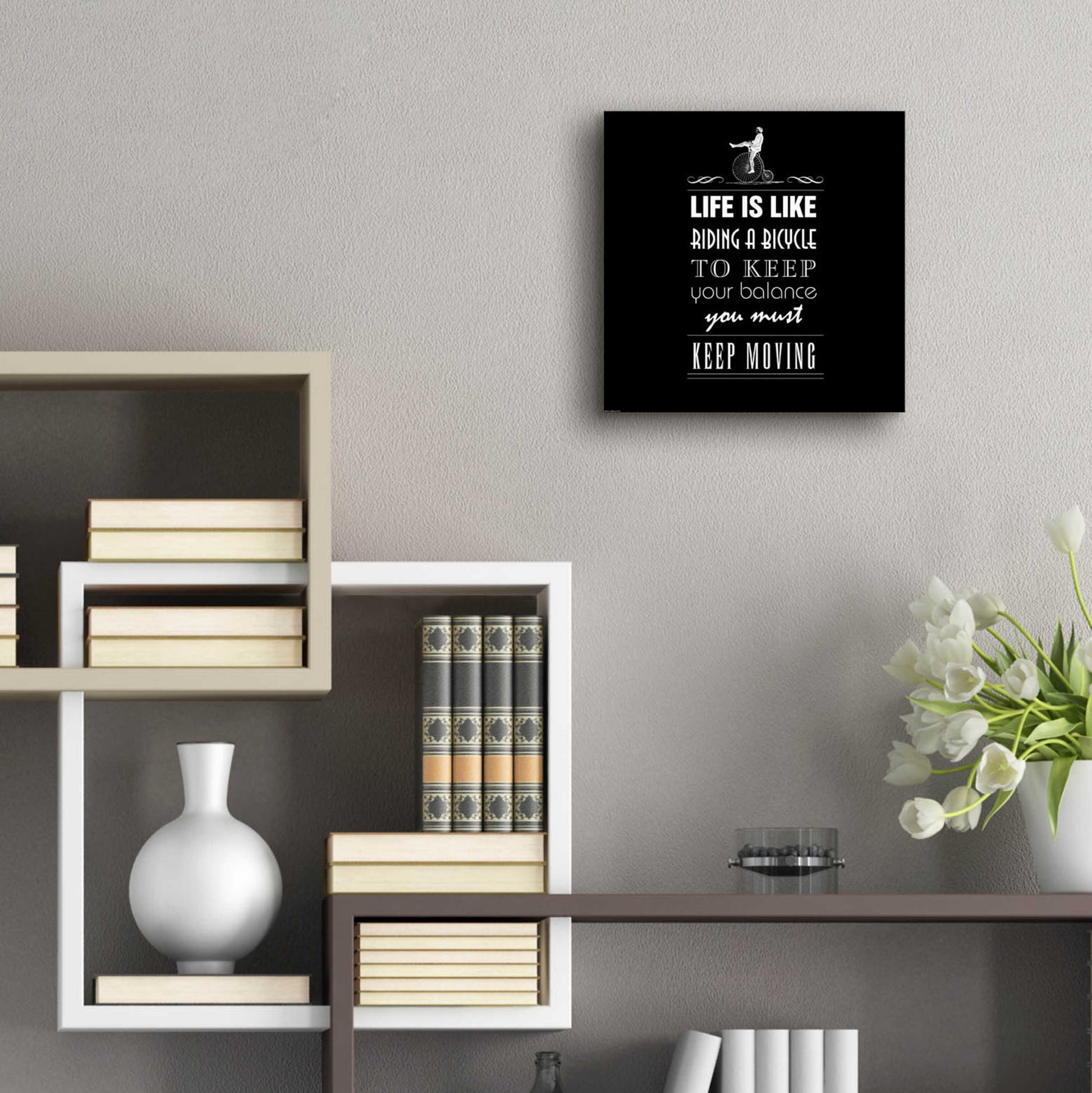 Epic Art 'Life Is Like' by GraphINC, Acrylic Glass Wall Art,12x12