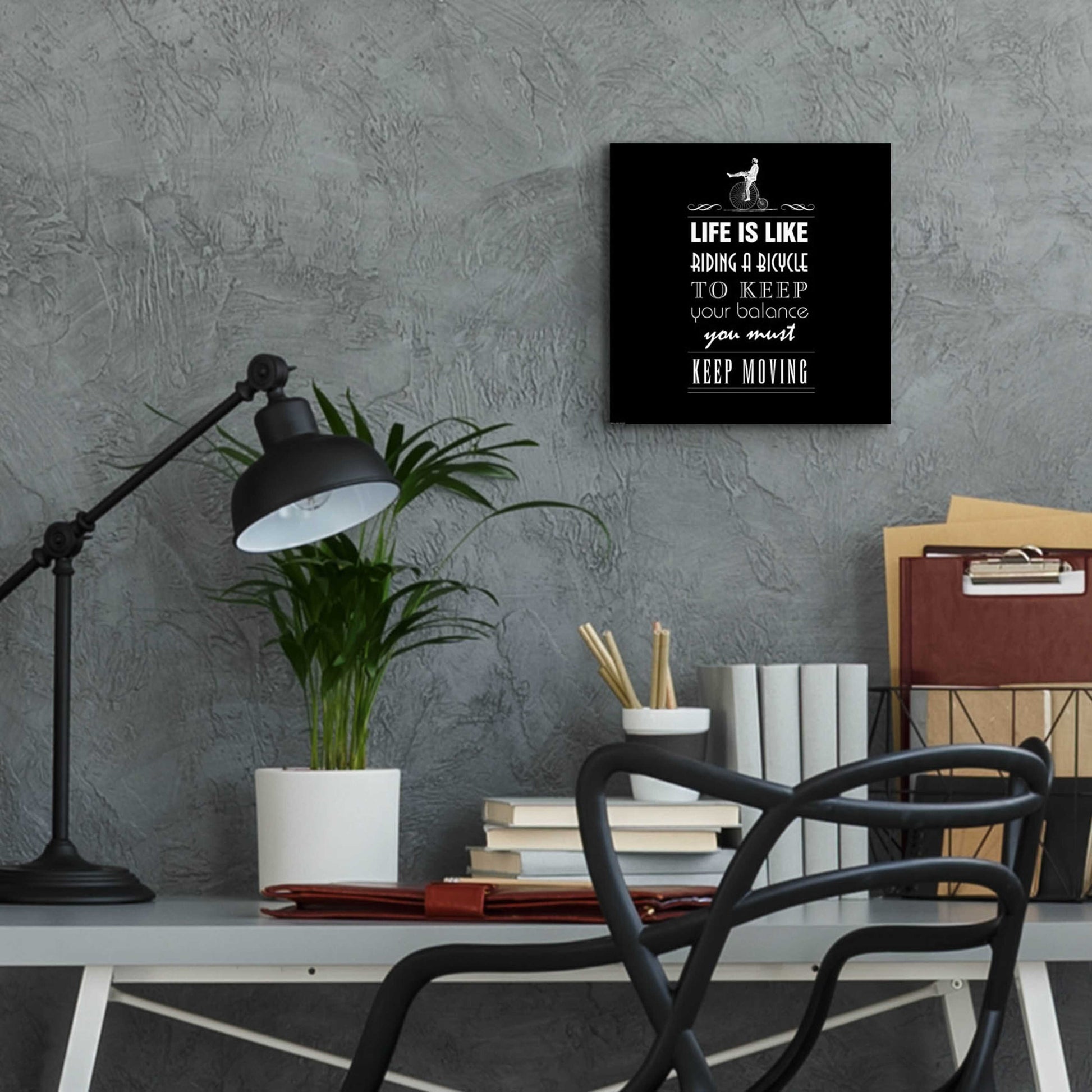 Epic Art 'Life Is Like' by GraphINC, Acrylic Glass Wall Art,12x12