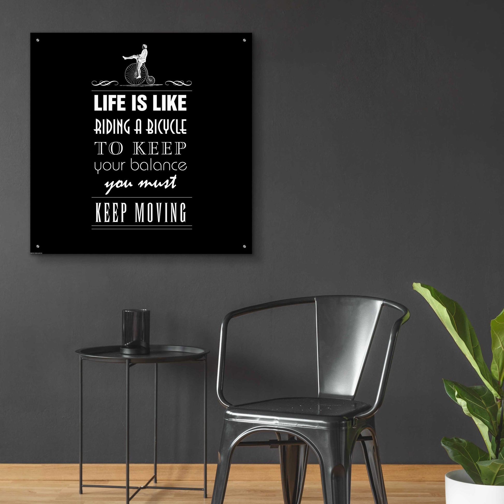 Epic Art 'Life Is Like' by GraphINC, Acrylic Glass Wall Art,36x36