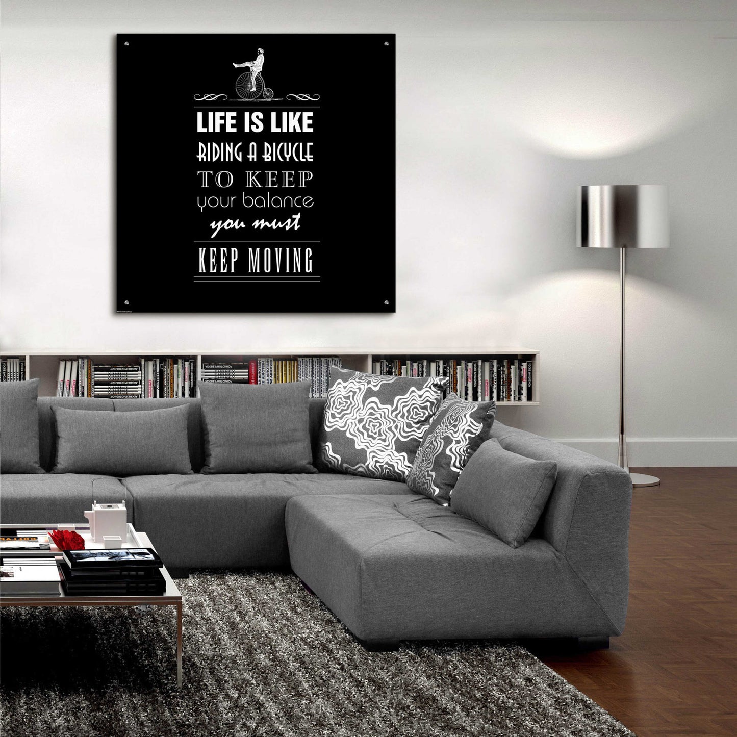 Epic Art 'Life Is Like' by GraphINC, Acrylic Glass Wall Art,36x36