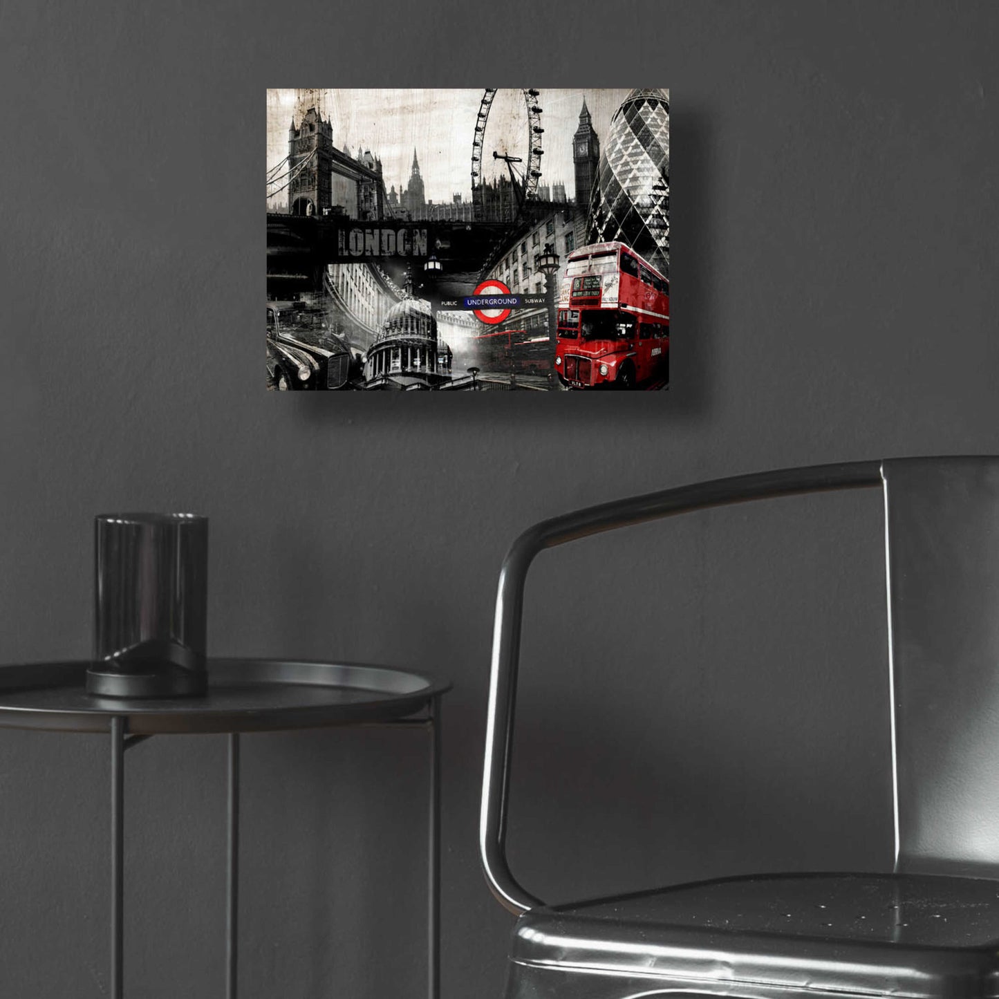 Epic Art 'London' by GraphINC, Acrylic Glass Wall Art,16x12